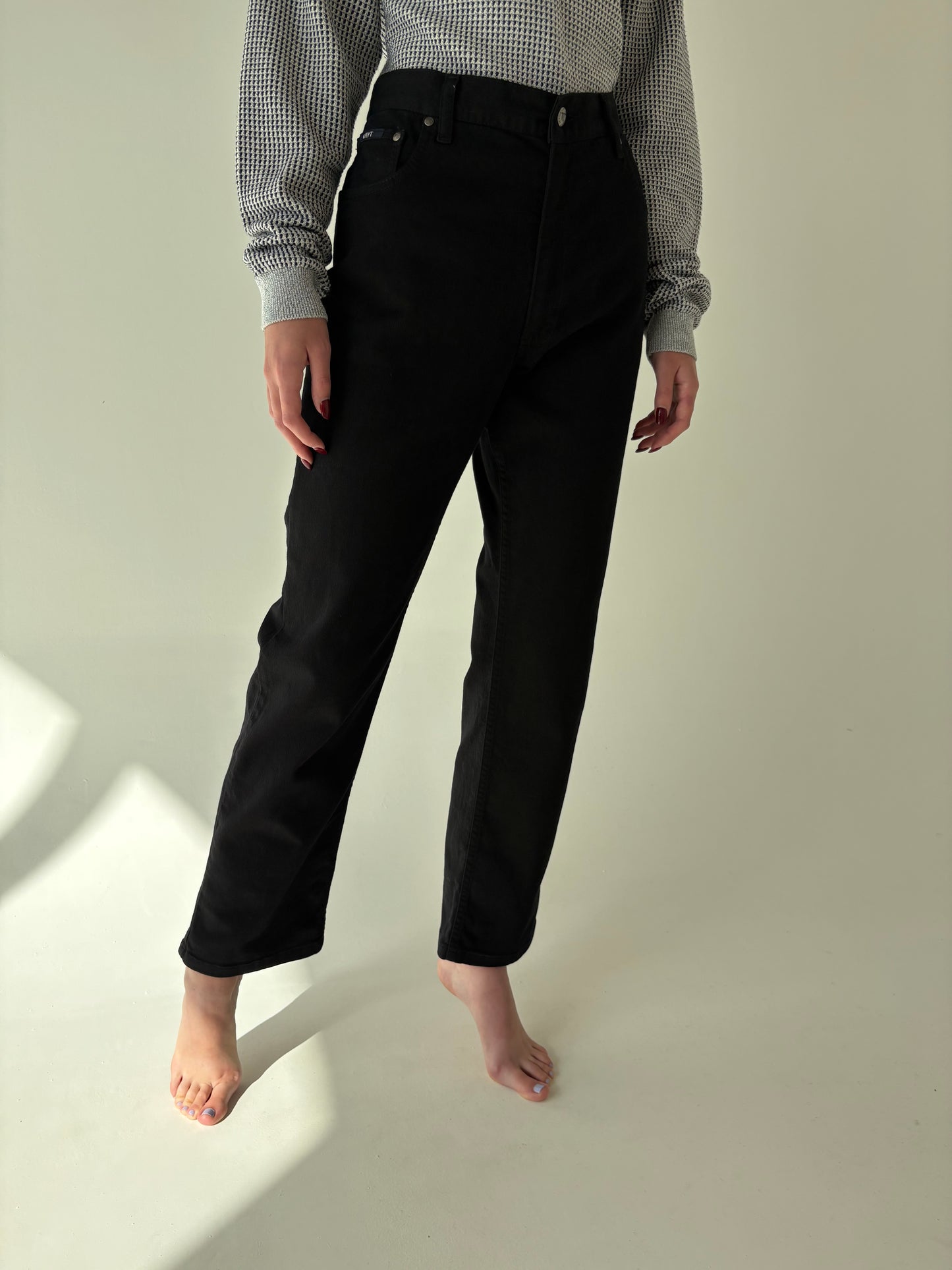 Jeans vintage premium tall modelator cu talie înaltă