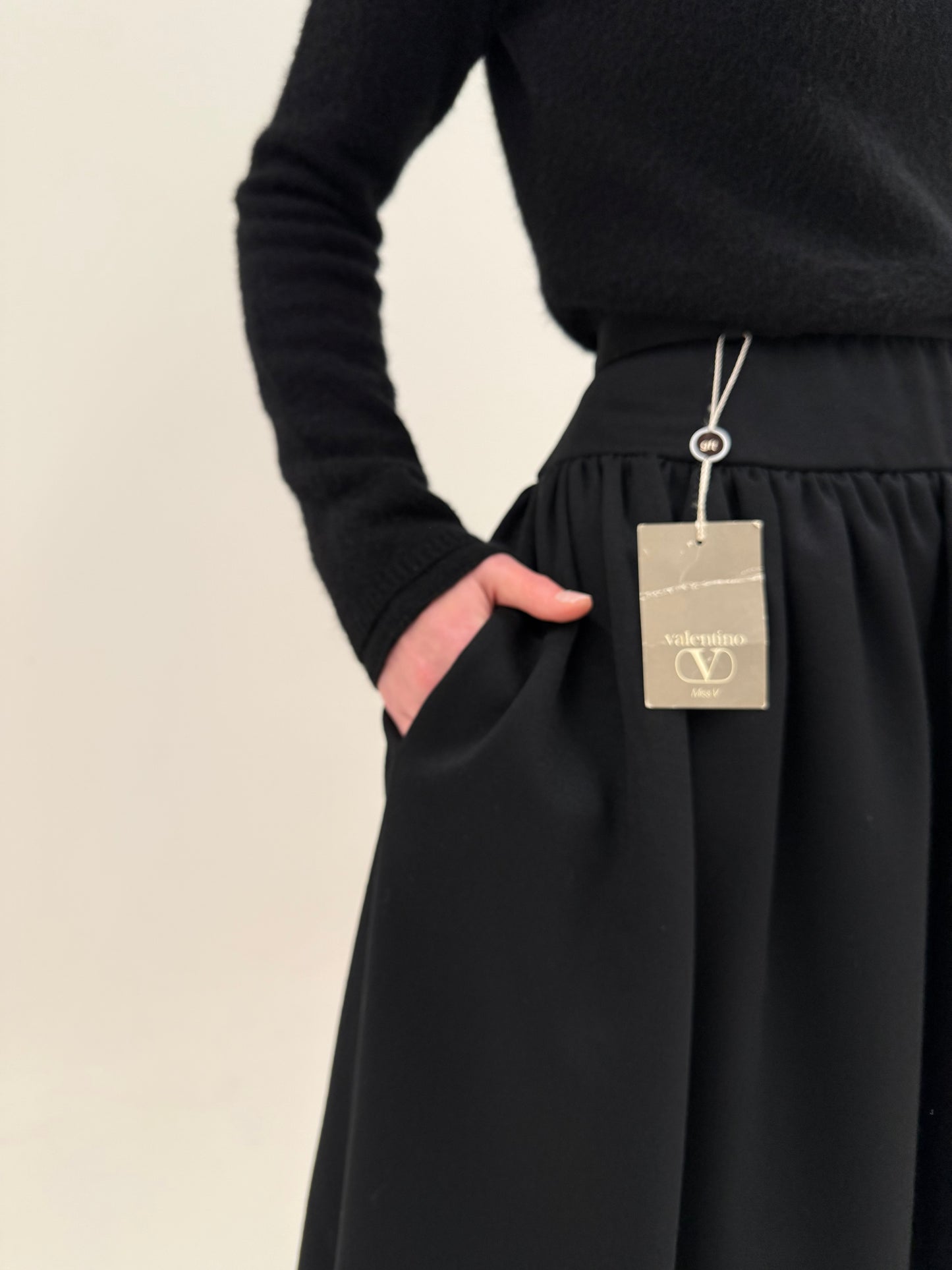 Fustă Valentino vintage noua new old stock super amplă cu buzunare