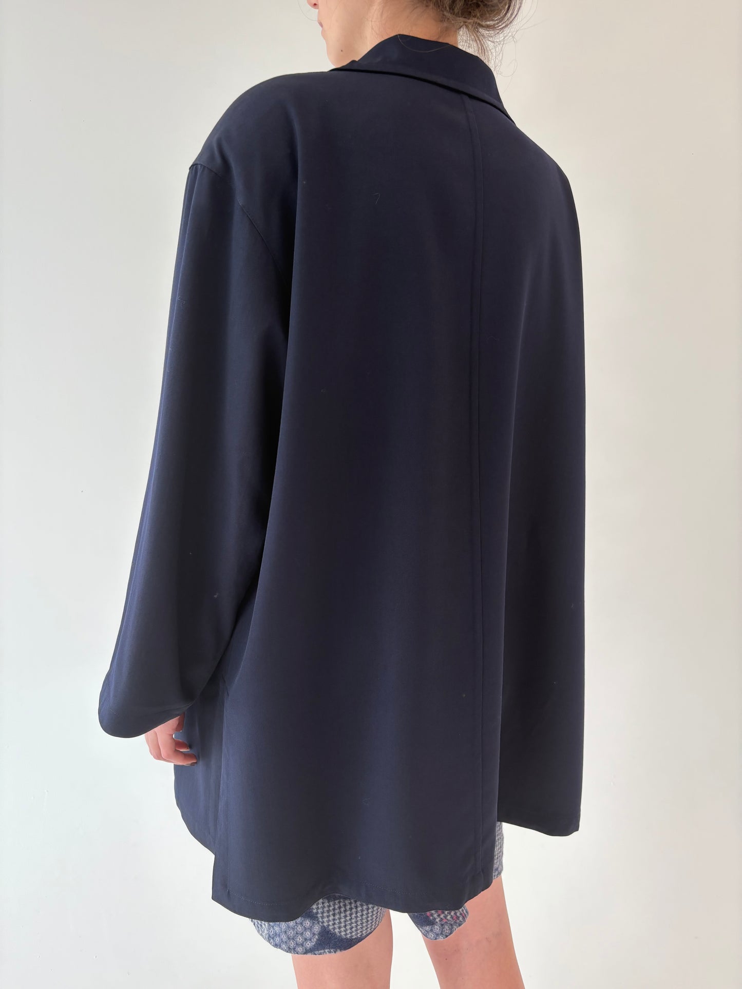 Pardesiu în stil Balenciaga de brand luxury plus size Marina Rinaldi din lana extrafina