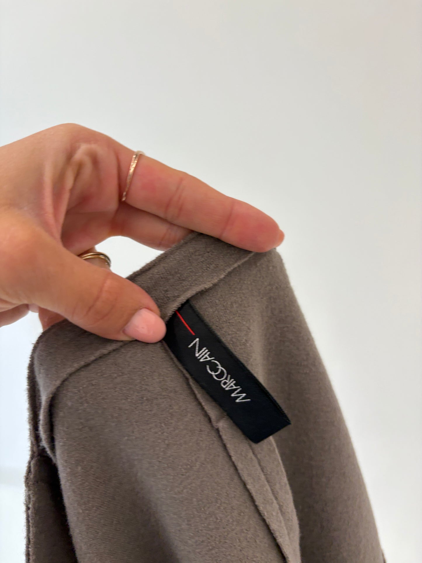 Sacou warm gray luxury Marc Cain din lana extrafina și cașmir