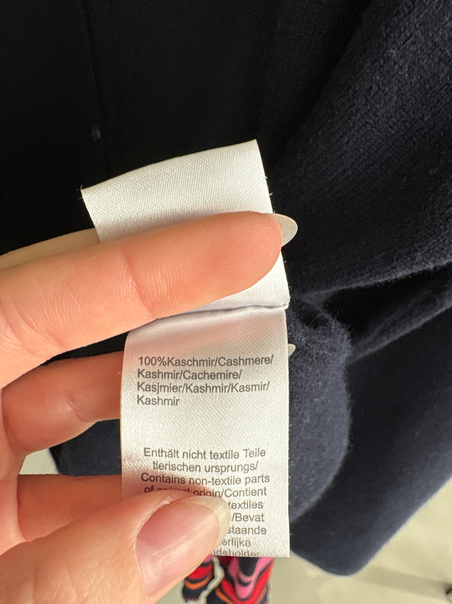 Cardigan din cașmir Navy blue