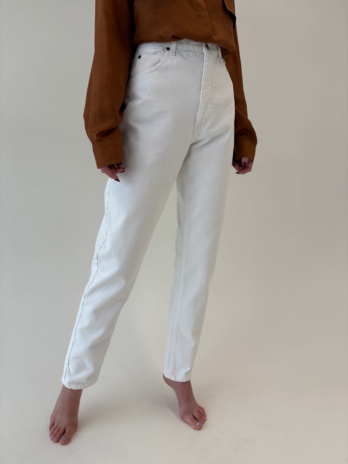 Jeans vintage premium tall cu talie ultra înaltă în croi clasic