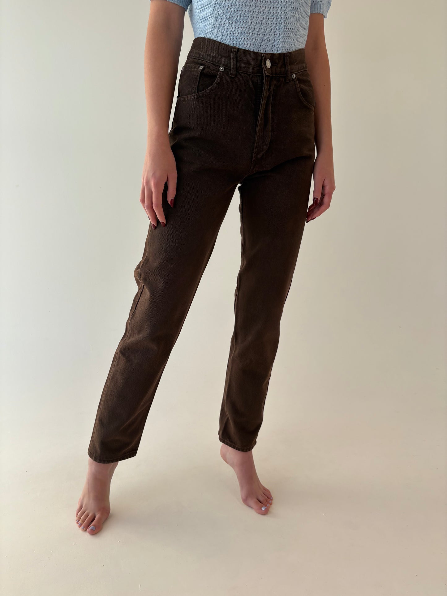 Jeans premium boyfriend fit tall vintage chocolate brown