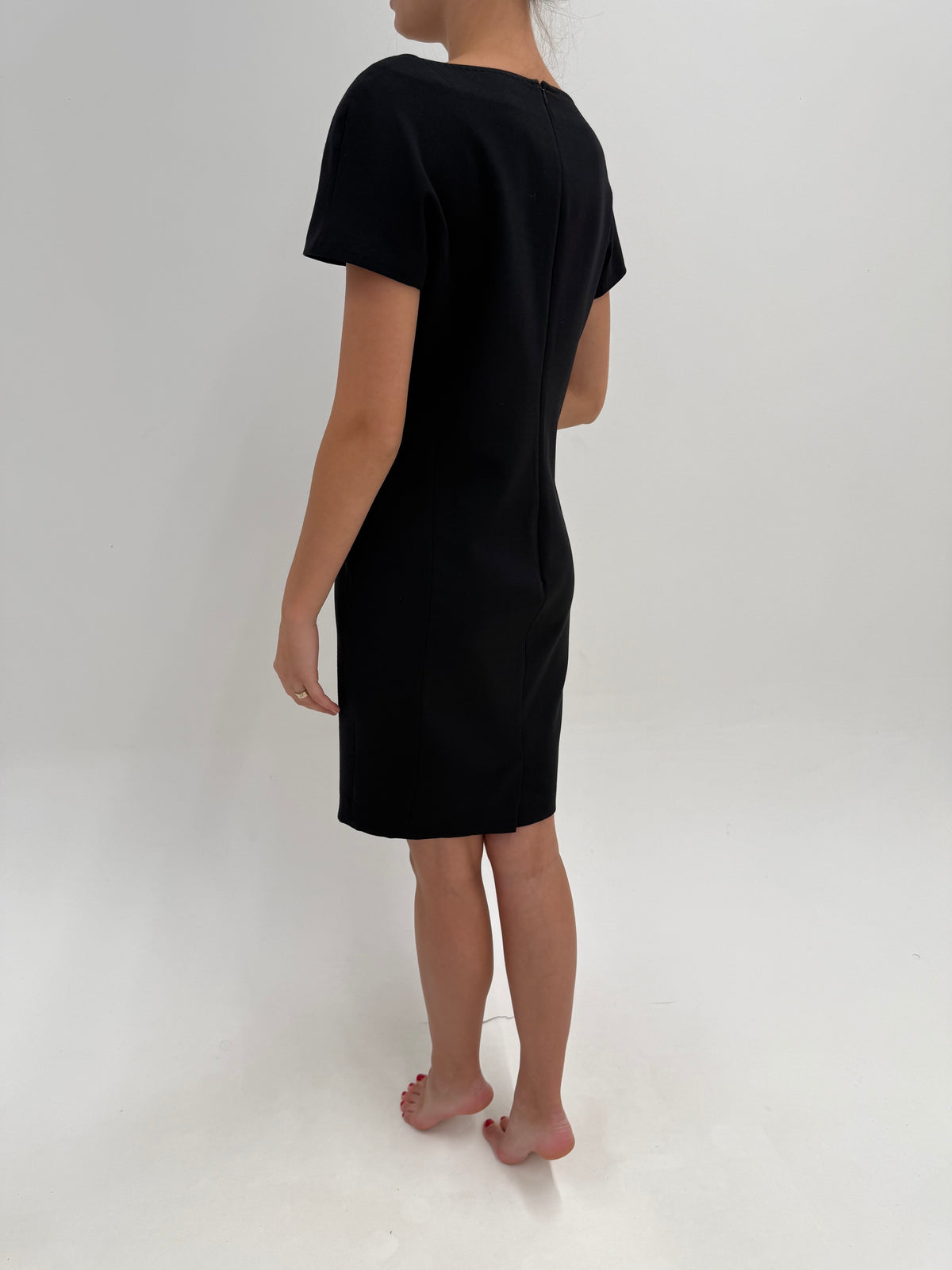 LBD Max Mara clasic de la business la cocktail din lanita extrafina
