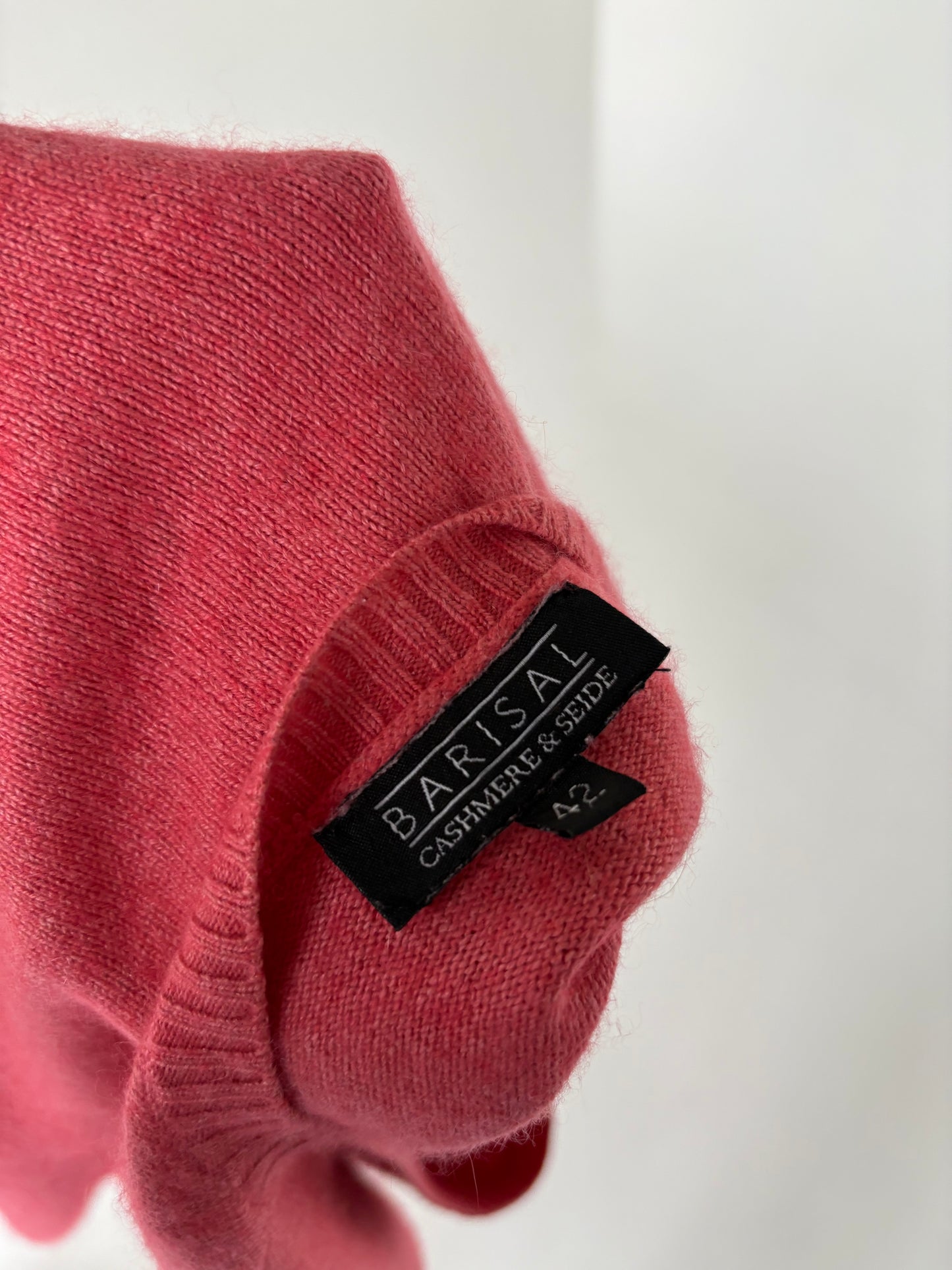 Top raspberry pink din cașmir și mătase naturală multiply