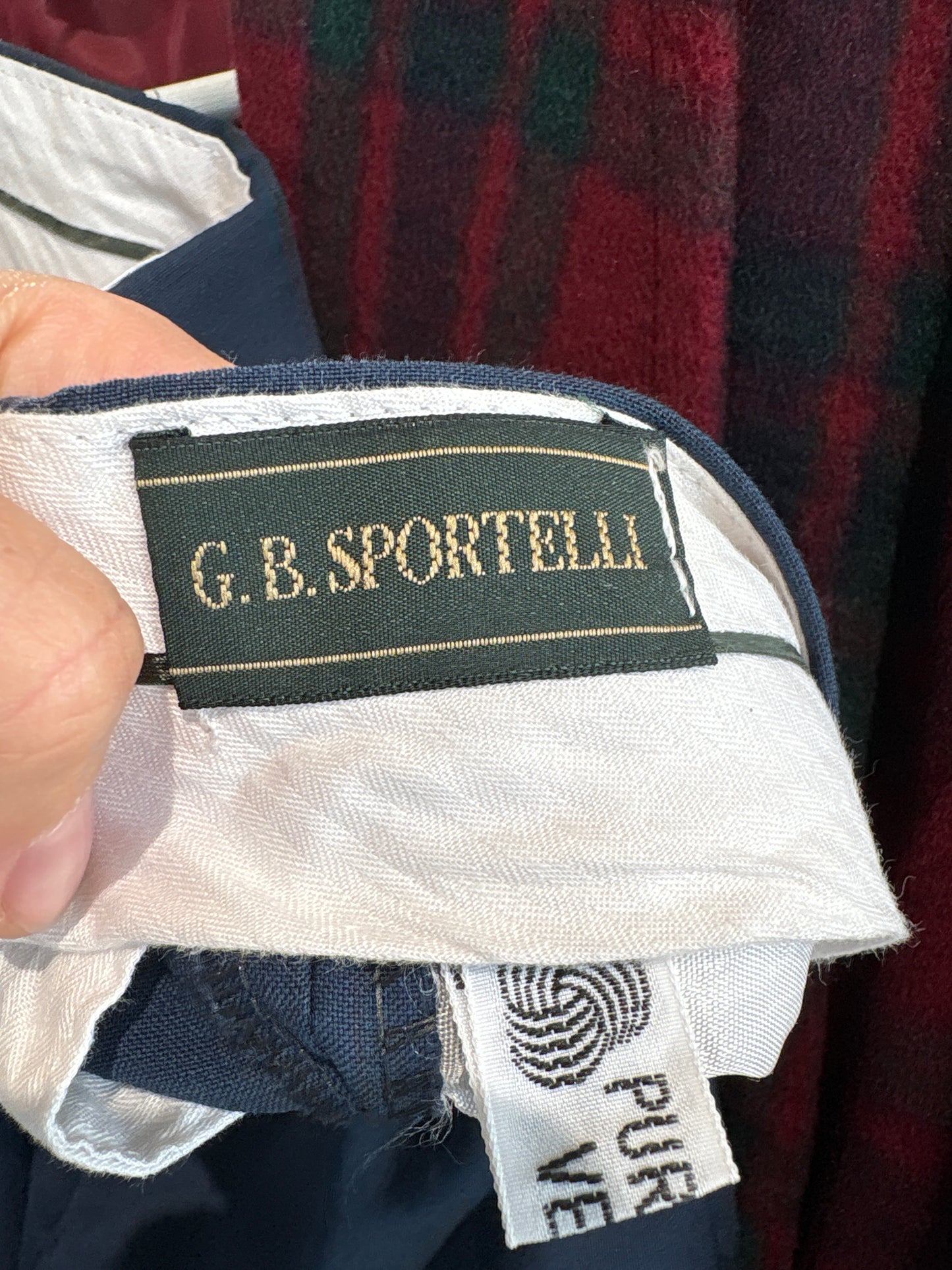 Pantaloni din lana pura extrafina virgină certificată cu pense