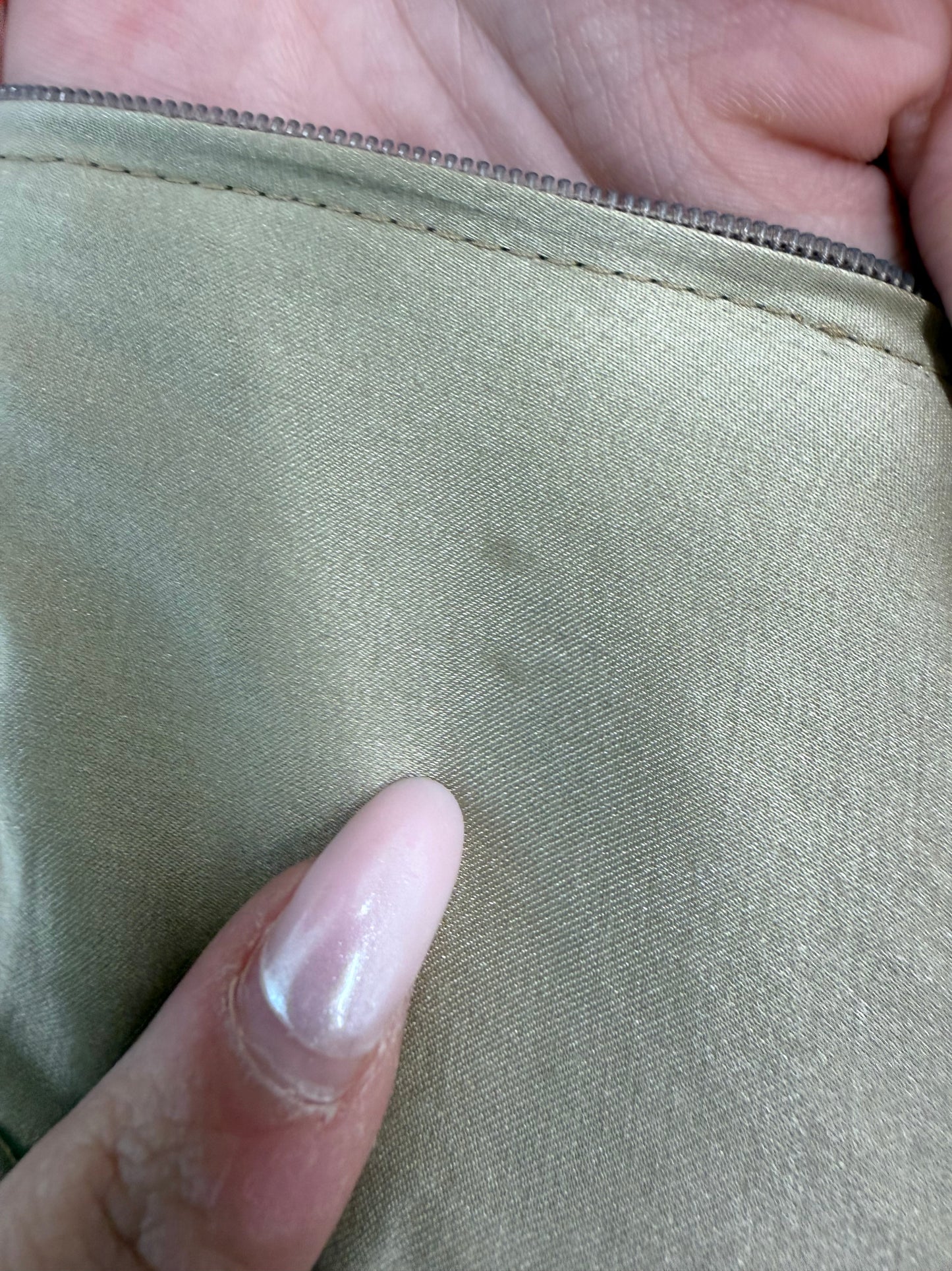 Fustă camel din mătase naturală de brand luxury Italian cu drapaj asimetric