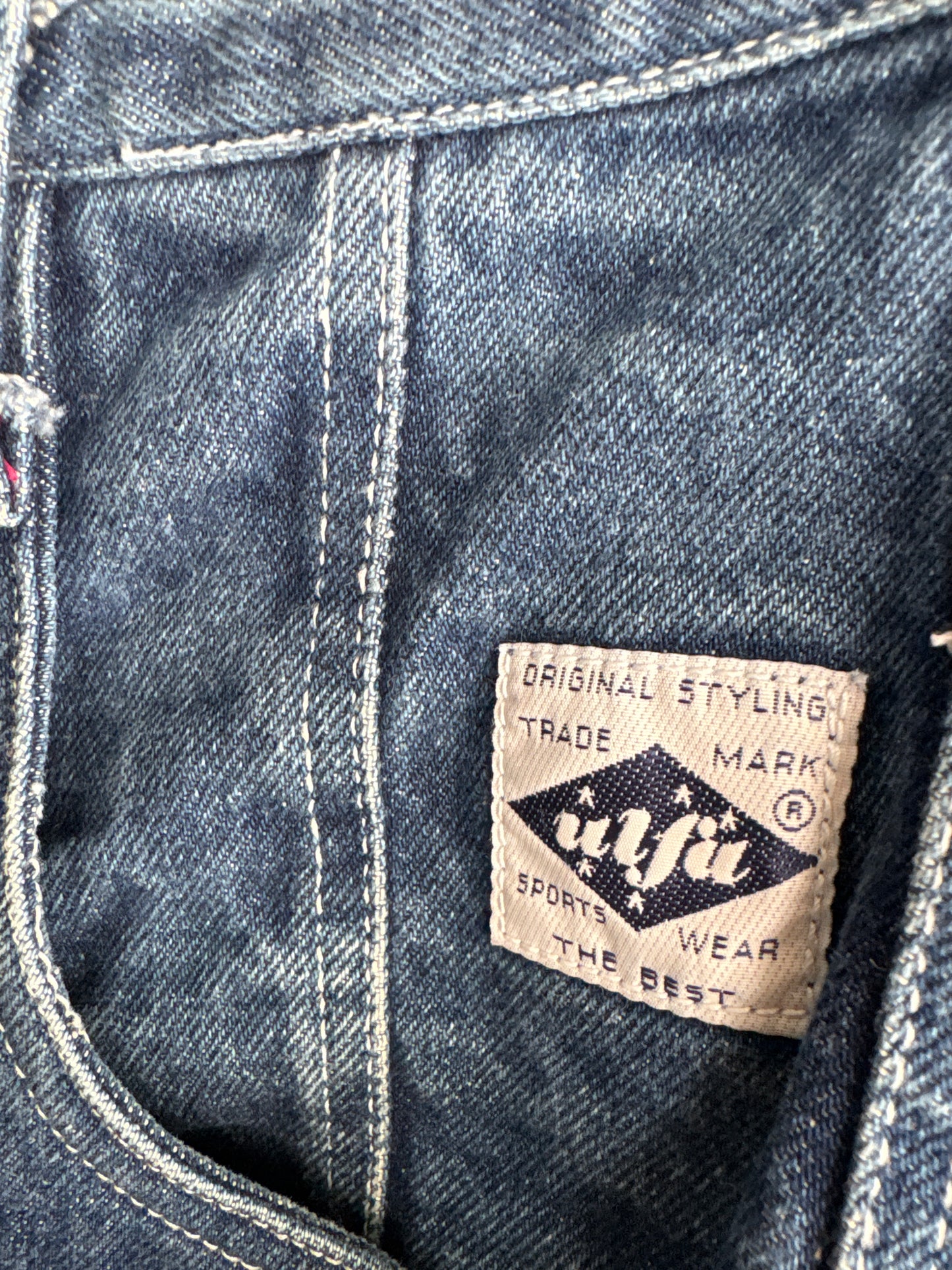 Jeans luxury hand made new old stock vintage noi cu talie ultra înaltă mom fit