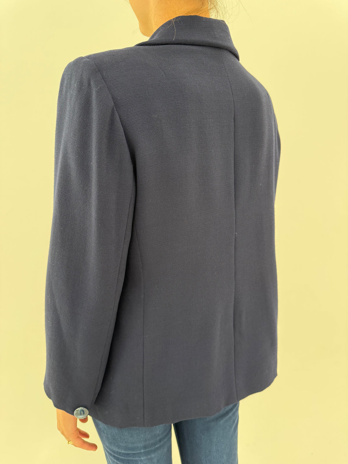 Sacou clasic Navy blue din lana de extrafina