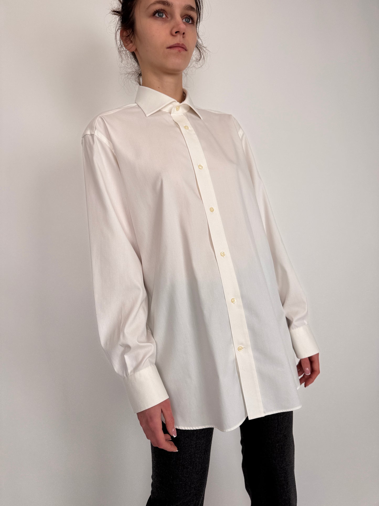 Cămașa premium italiană din poplin de bumbac