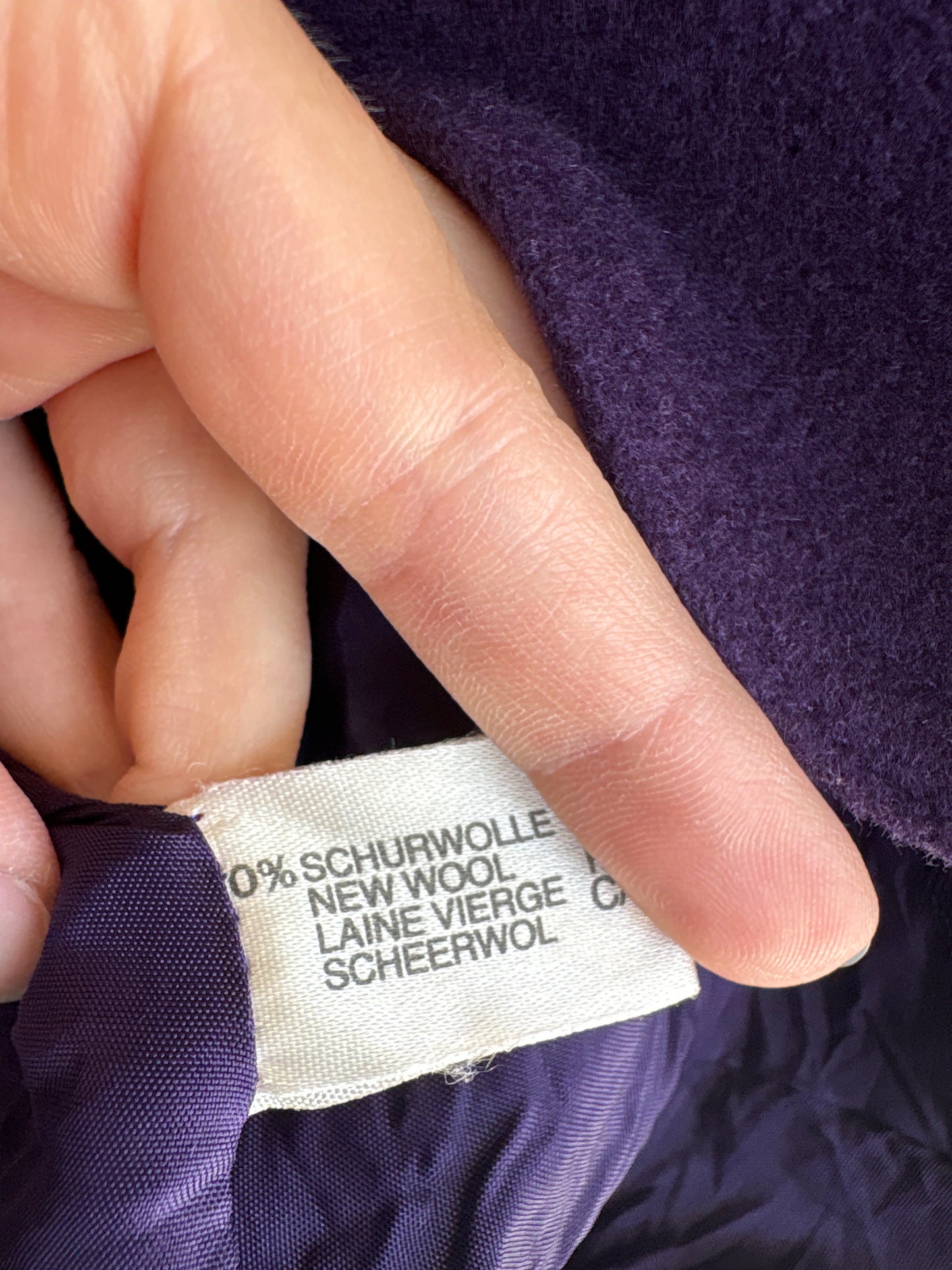 Sacou de brand luxury Delmod din boiled wool în croi ușor cambrat