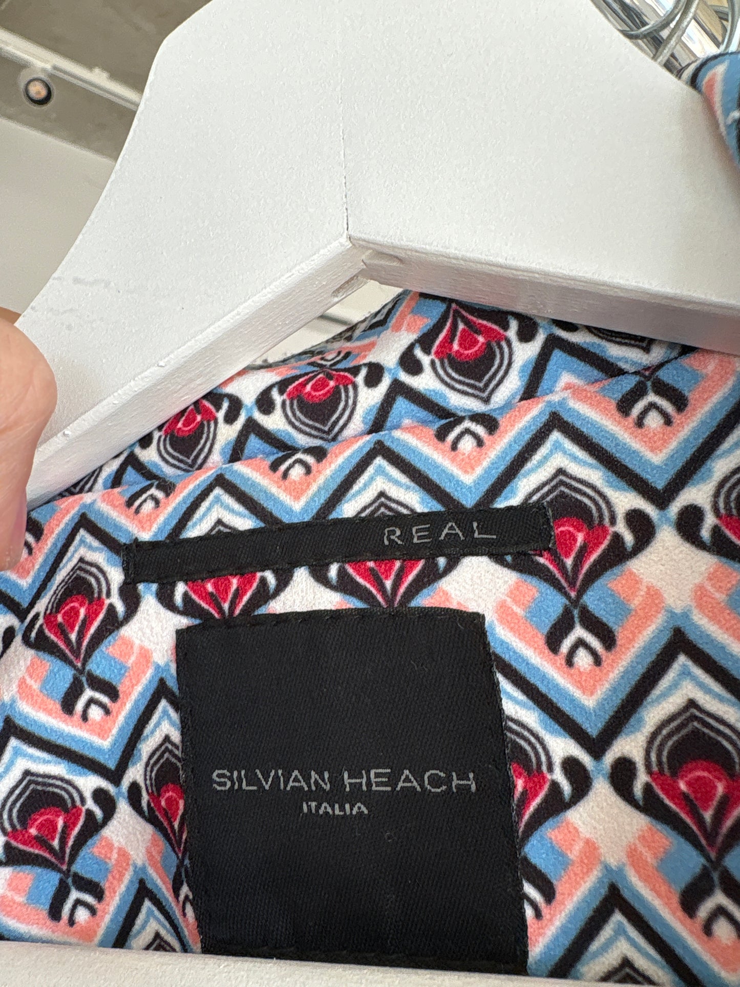 Sacou ușor cambrat tall premium confort Silvian Heach cu print