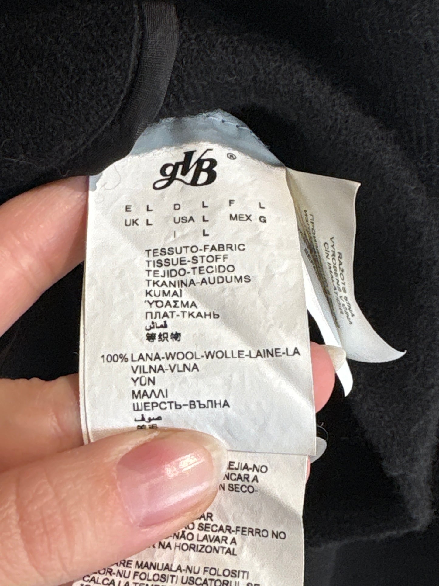 Sacou luxury negru Krizia din boiled wool ultra confort petite