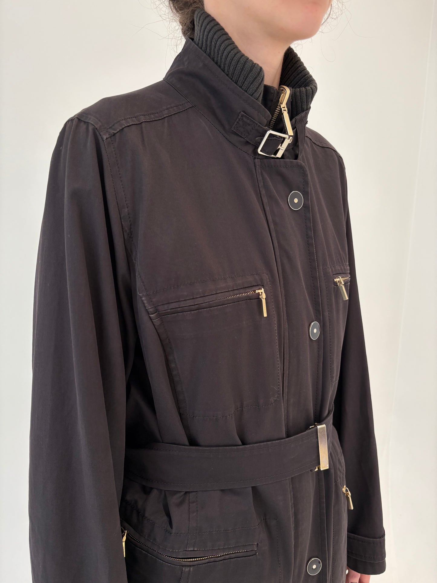 Trench de brand luxury plus size Marina Rinaldi cu dublură de iarnă detașabilă