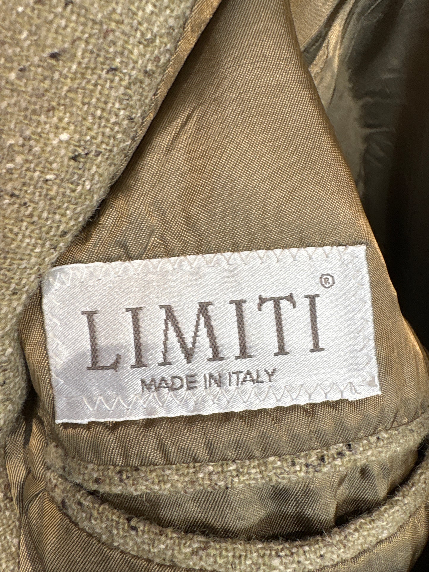 Sacou camel italian din tweed excepțional de lana