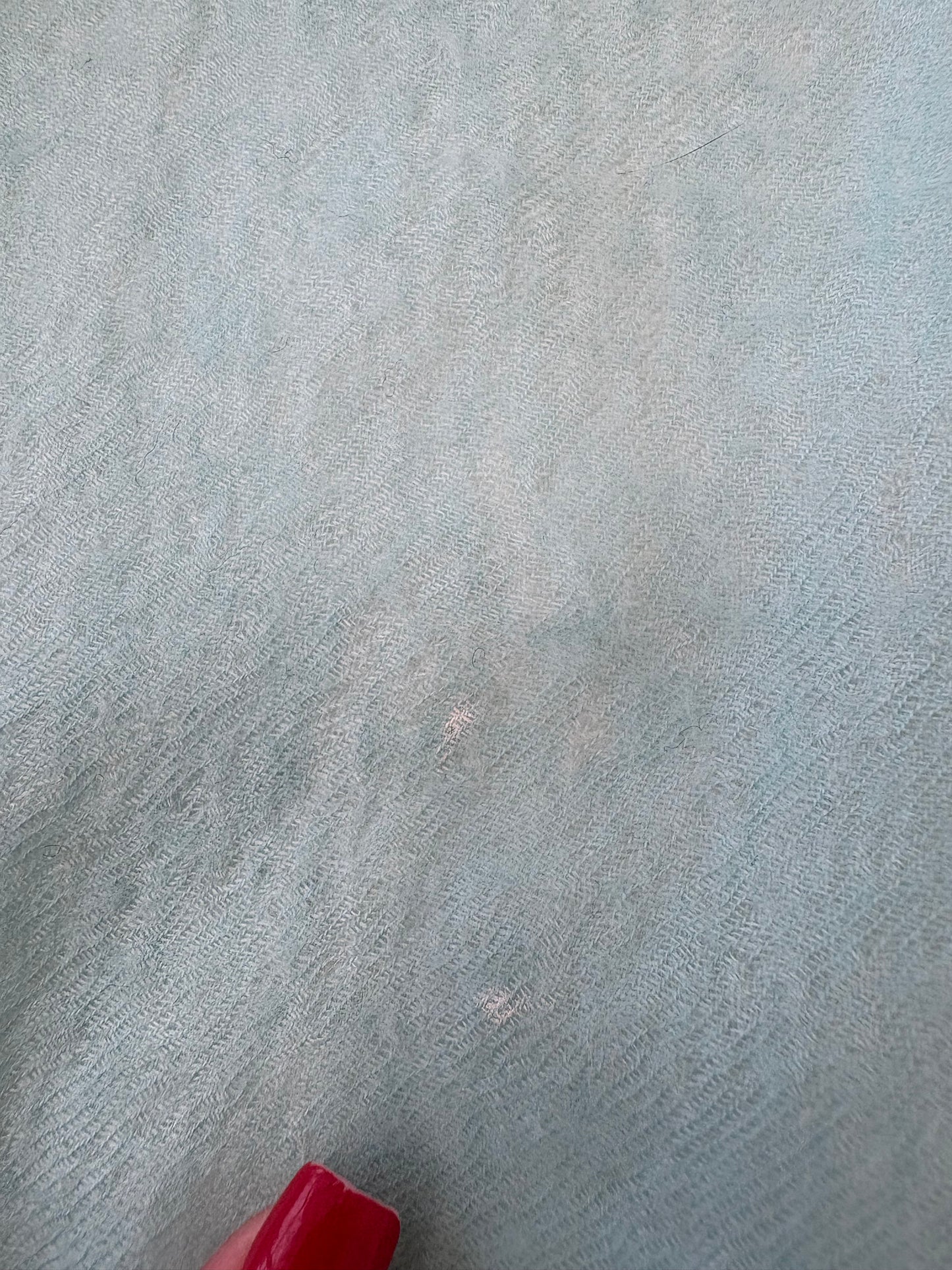 Shawl baby blue din cașmir excepțional