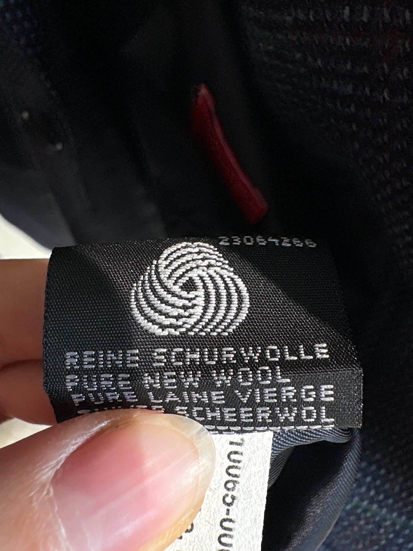 Sacou din stofă de lana ultra luxury Scabal groasă jeans blue în carouri