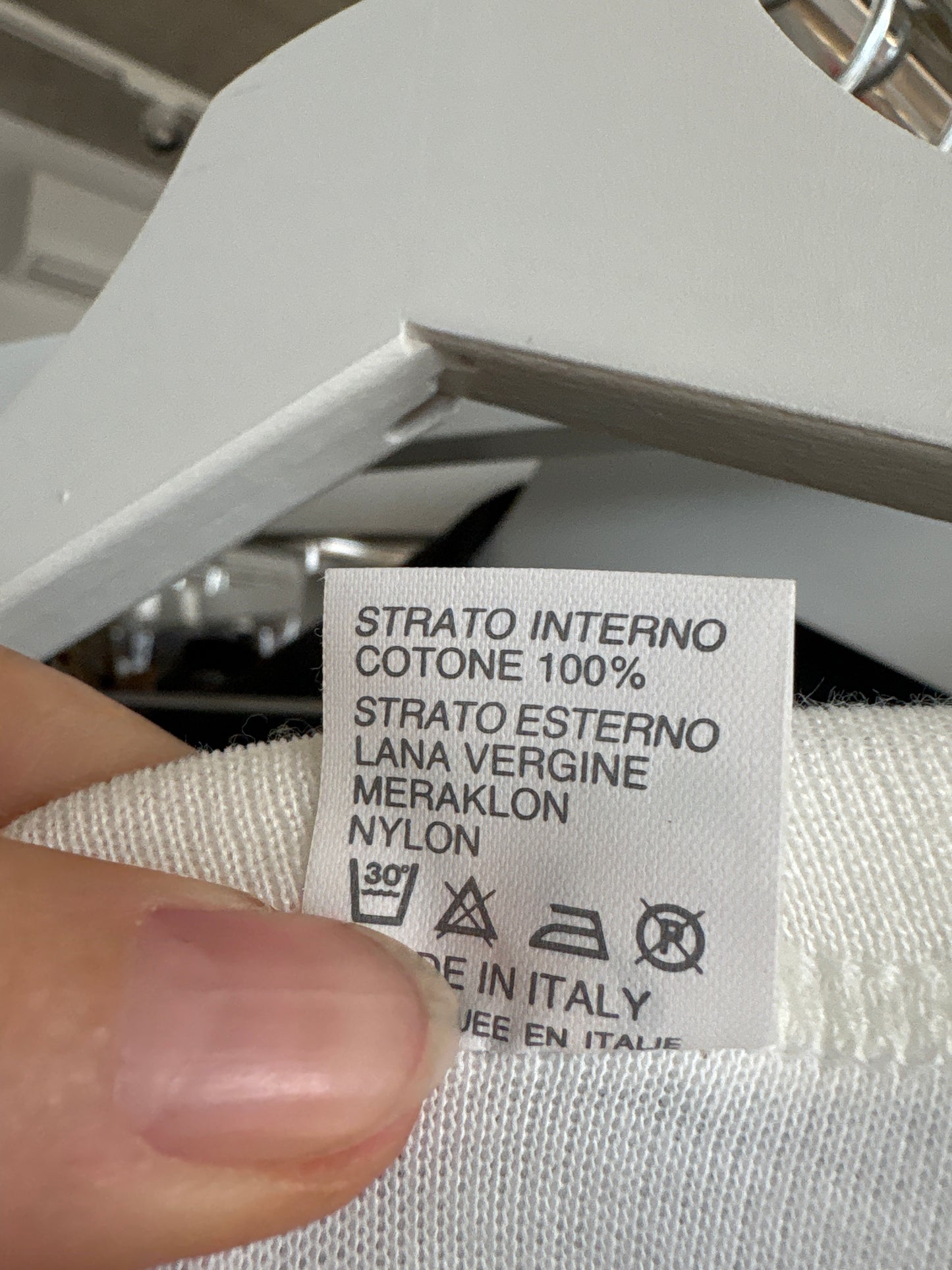 Top premium italian cu interior din bumbac și exterior din mix de lana