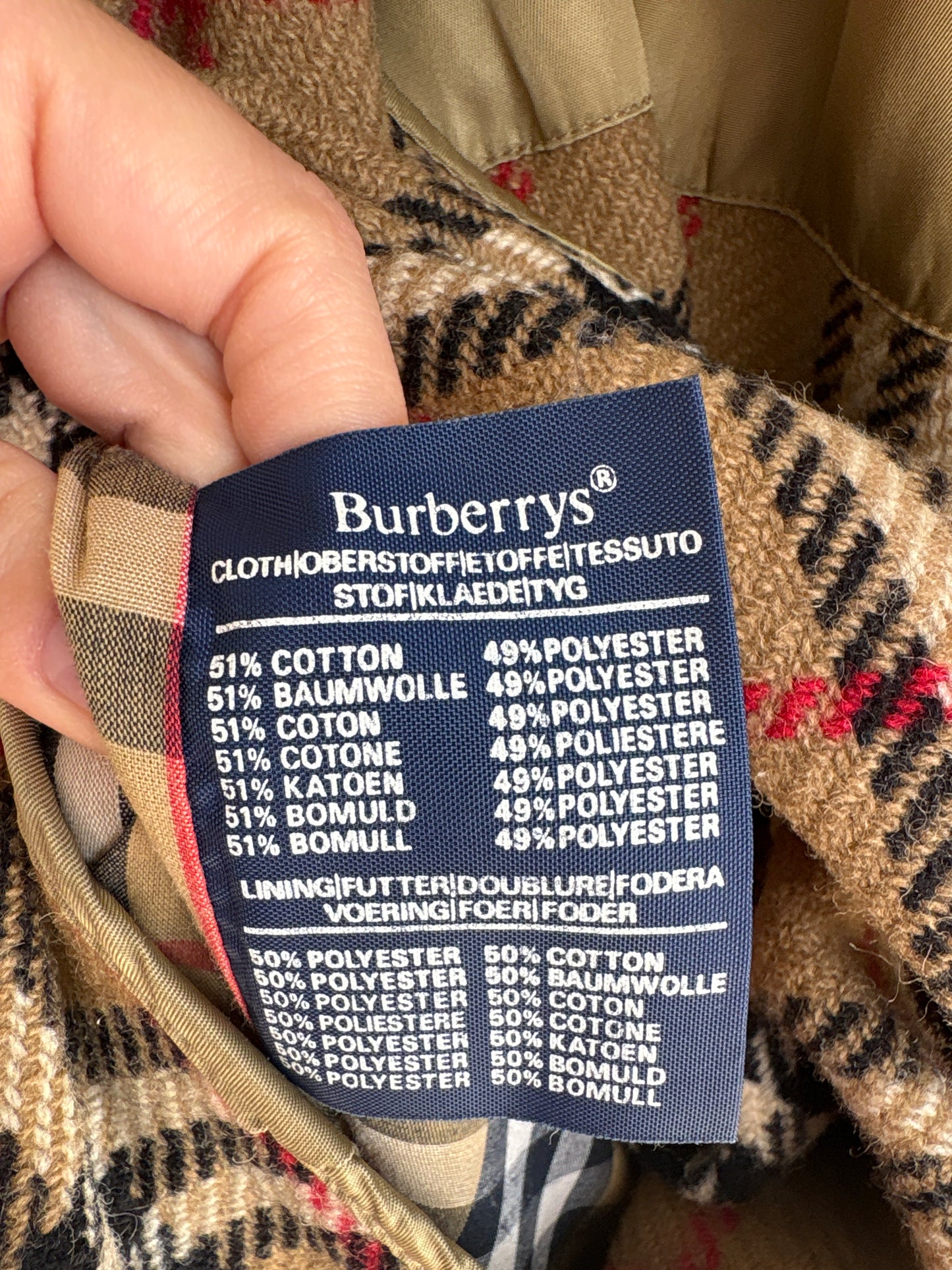 Trench vintage Burberry high end cu liner de lana detașabil inclus