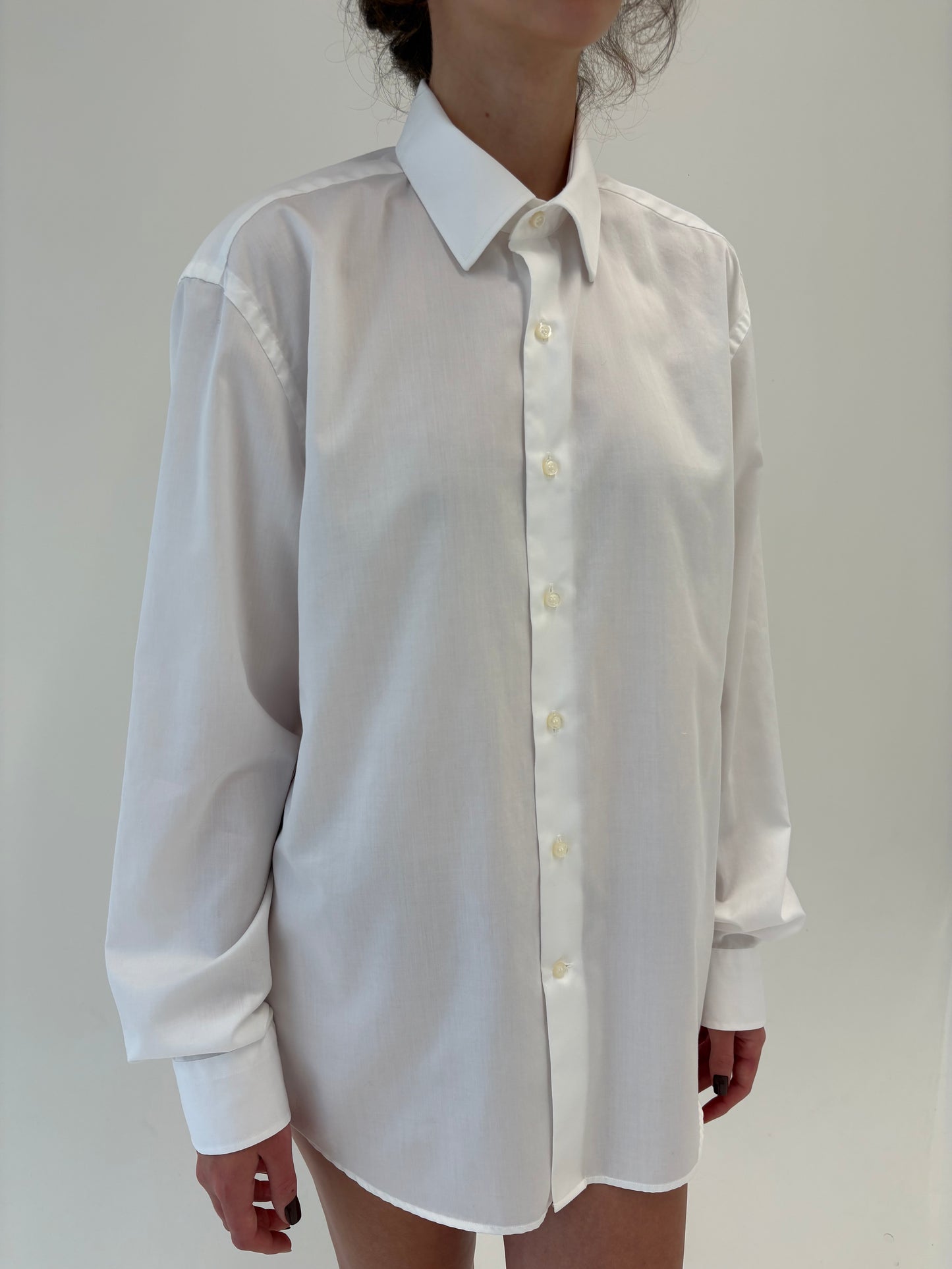 Cămașa premium italiană clasică din poplin excepțional de bumbac