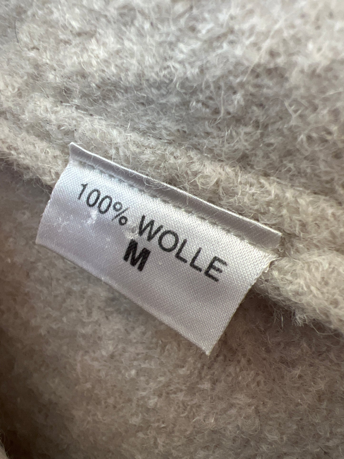 Jacheta ivoire din boiled wool cu paspoal contrastant
