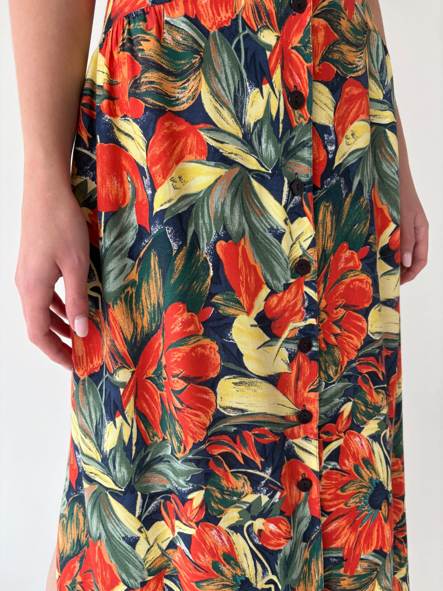 Rochie vintage vaporoasă cu talie reglabilă în culori superbe