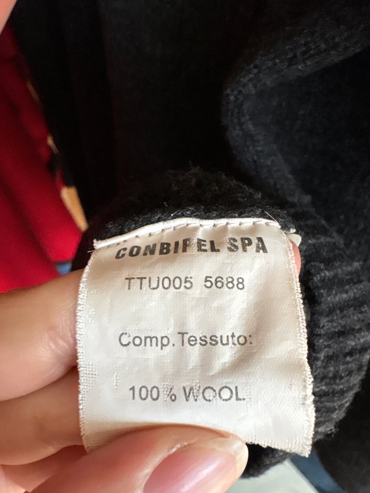 Maleta charcoal gray cu influențe sport din lana de gramaj mare