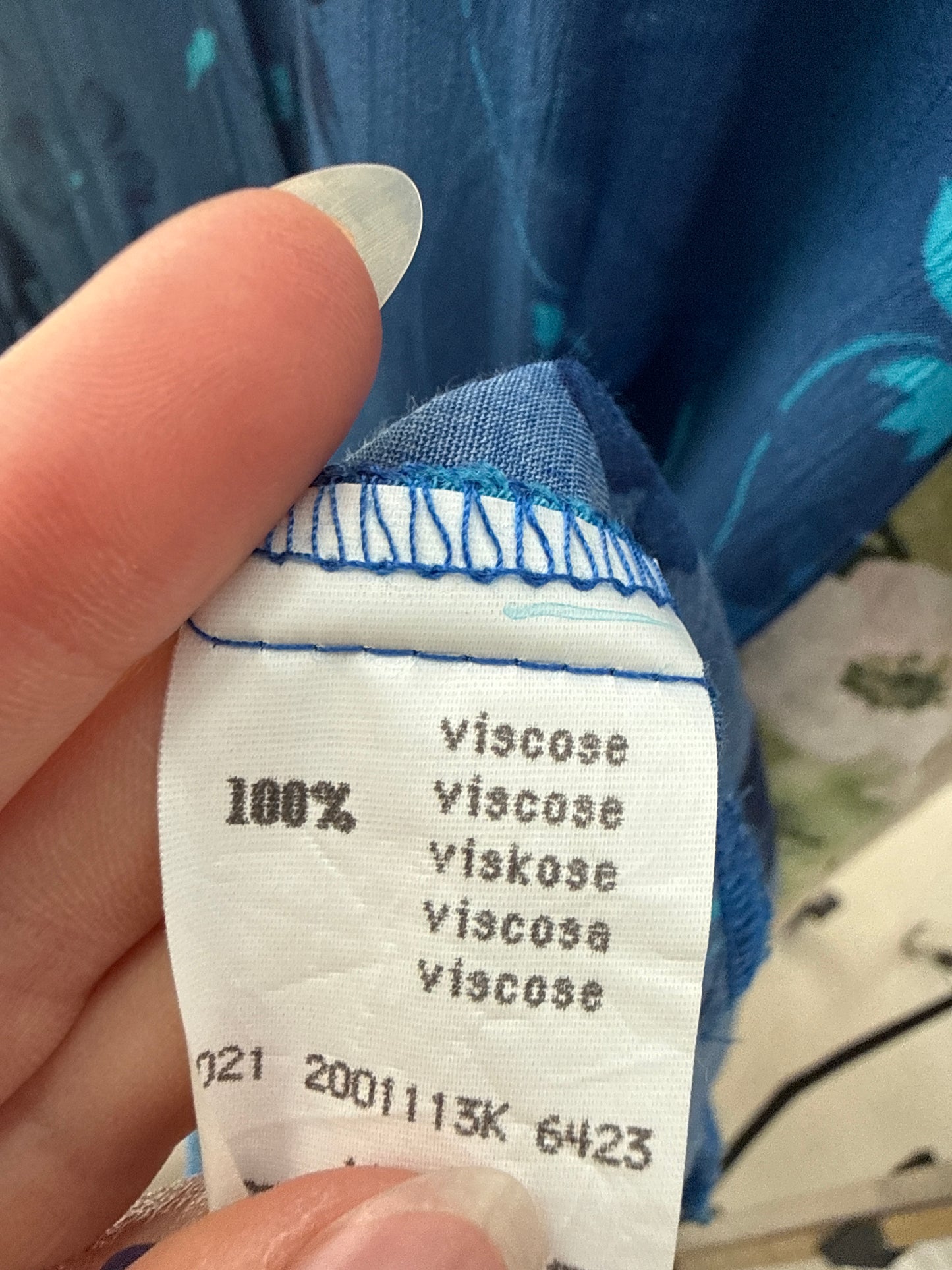 Rochie vintage maxi albastru regal cambrata cu buzunare și talie reglabilă la spate