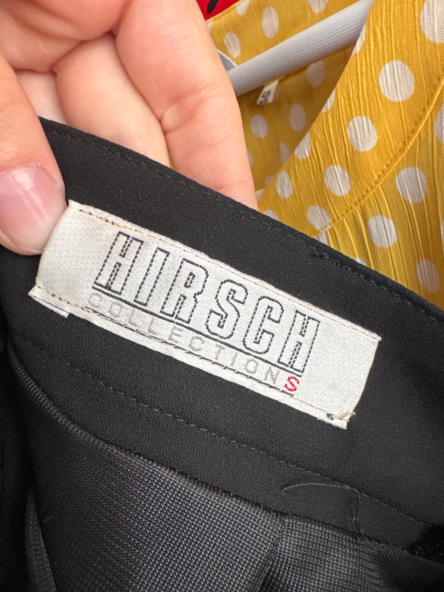 Fustă pantaloni neagră din voal cu talie ultra înaltă