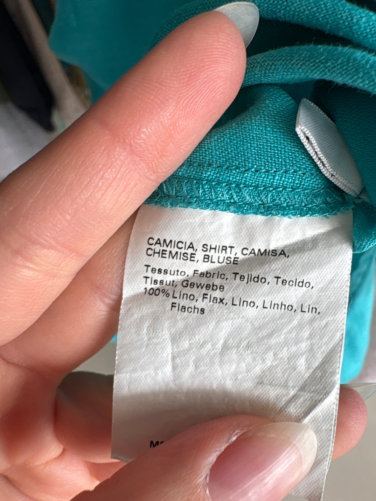 Tunica de brand luxury plus size Marina Rinaldi din în aqua blue