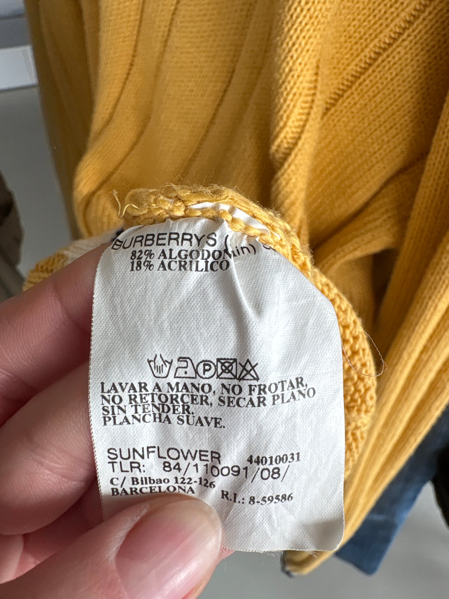 Pulover vintage Burberry tall din bumbac preppy style specific casei