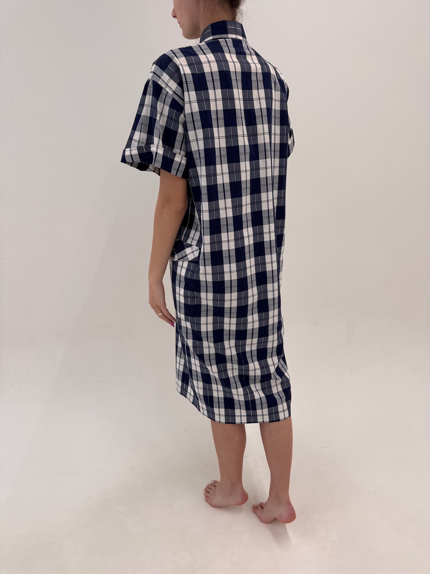 Rochie italiana de designer din bumbac luxury în croi lejer