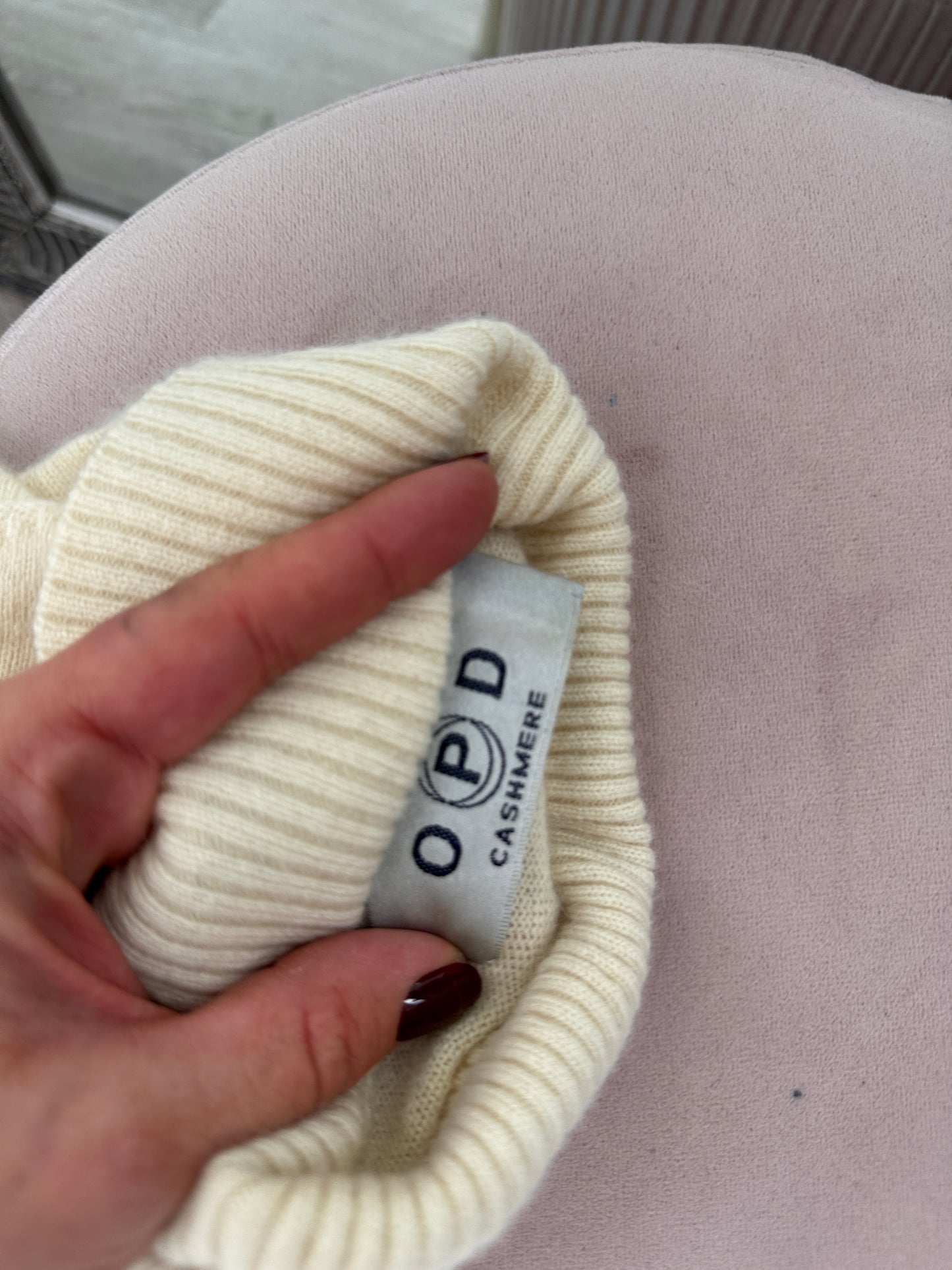 Maleta ivoire din cașmir