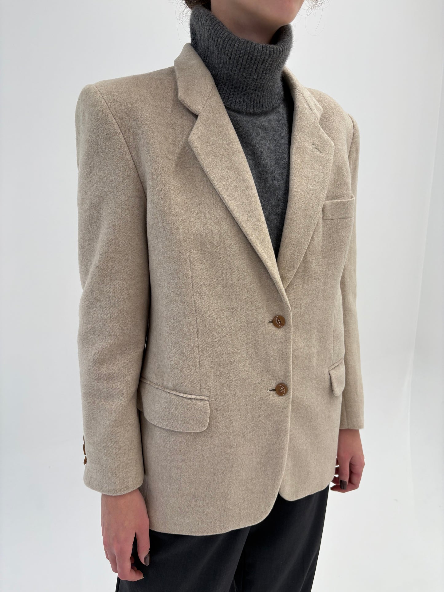 Sacou ultra luxury Loro Piana din stofă 100% cașmir