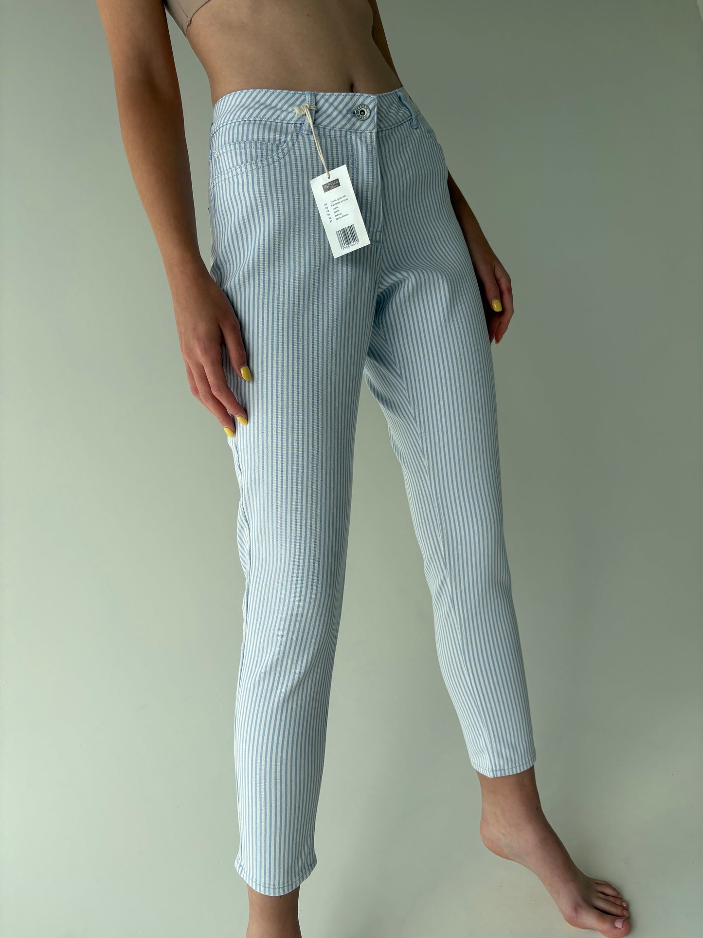 Jeans premium nou modelator cu influențe navale