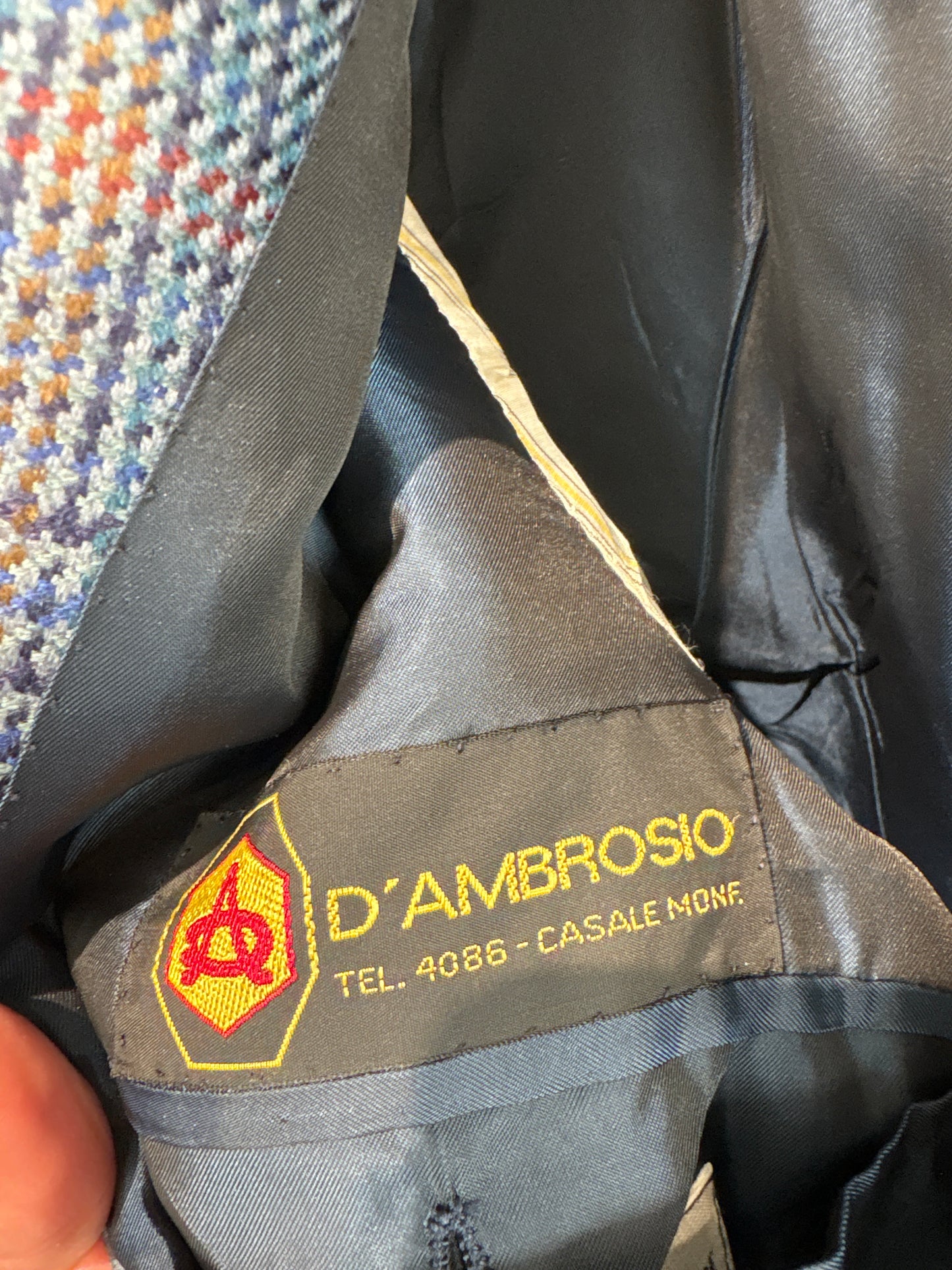 Sacou ultra luxury italian atelier Alta Moda din tweed excepțional de lana
