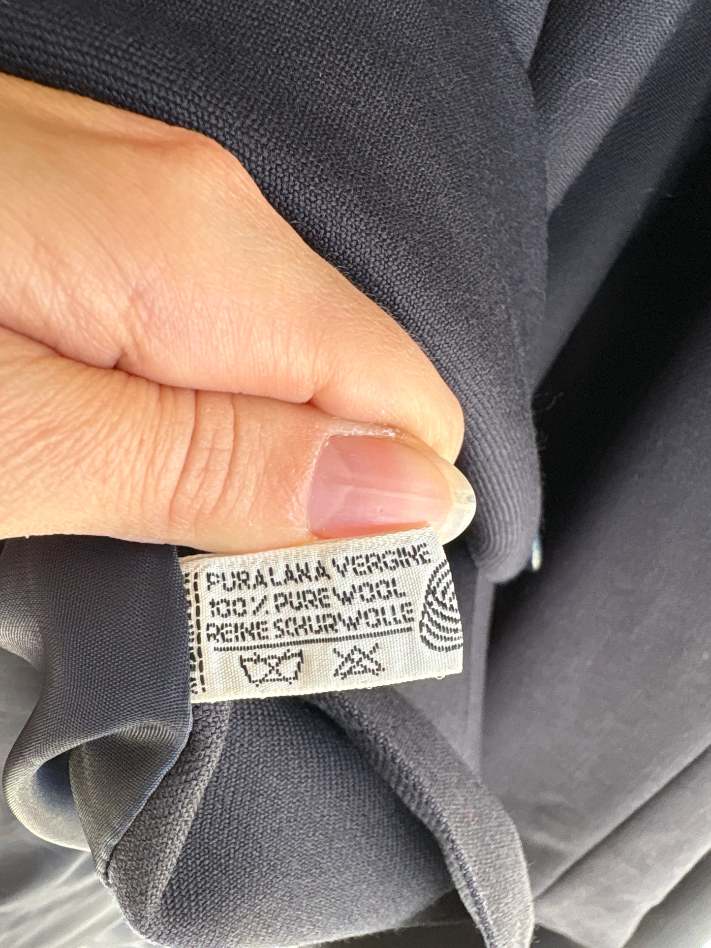 Pardesiu vintage petite din lana extrafina pura virgină certificată