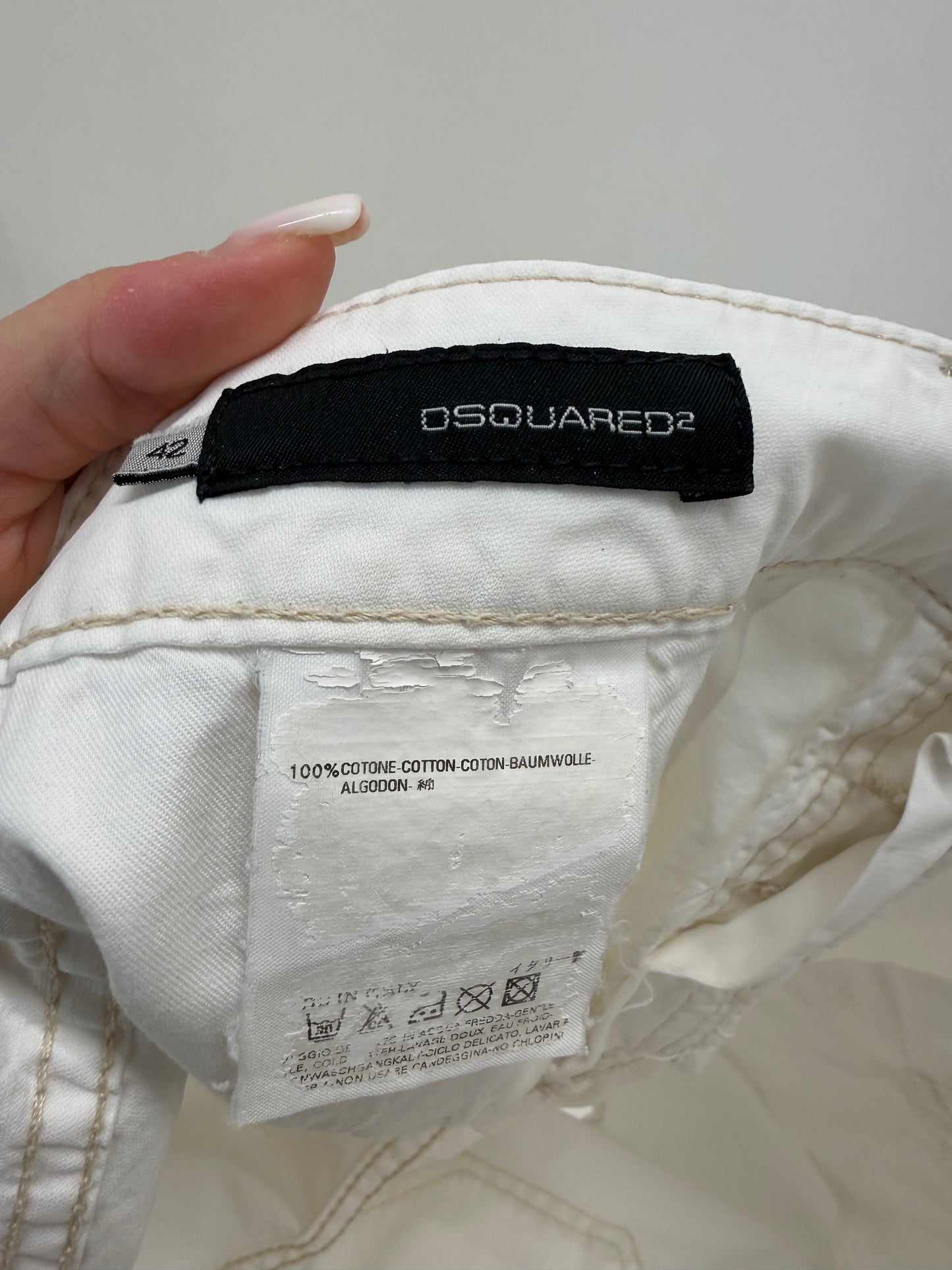 Pantaloni Dsquared din poplin excepțional