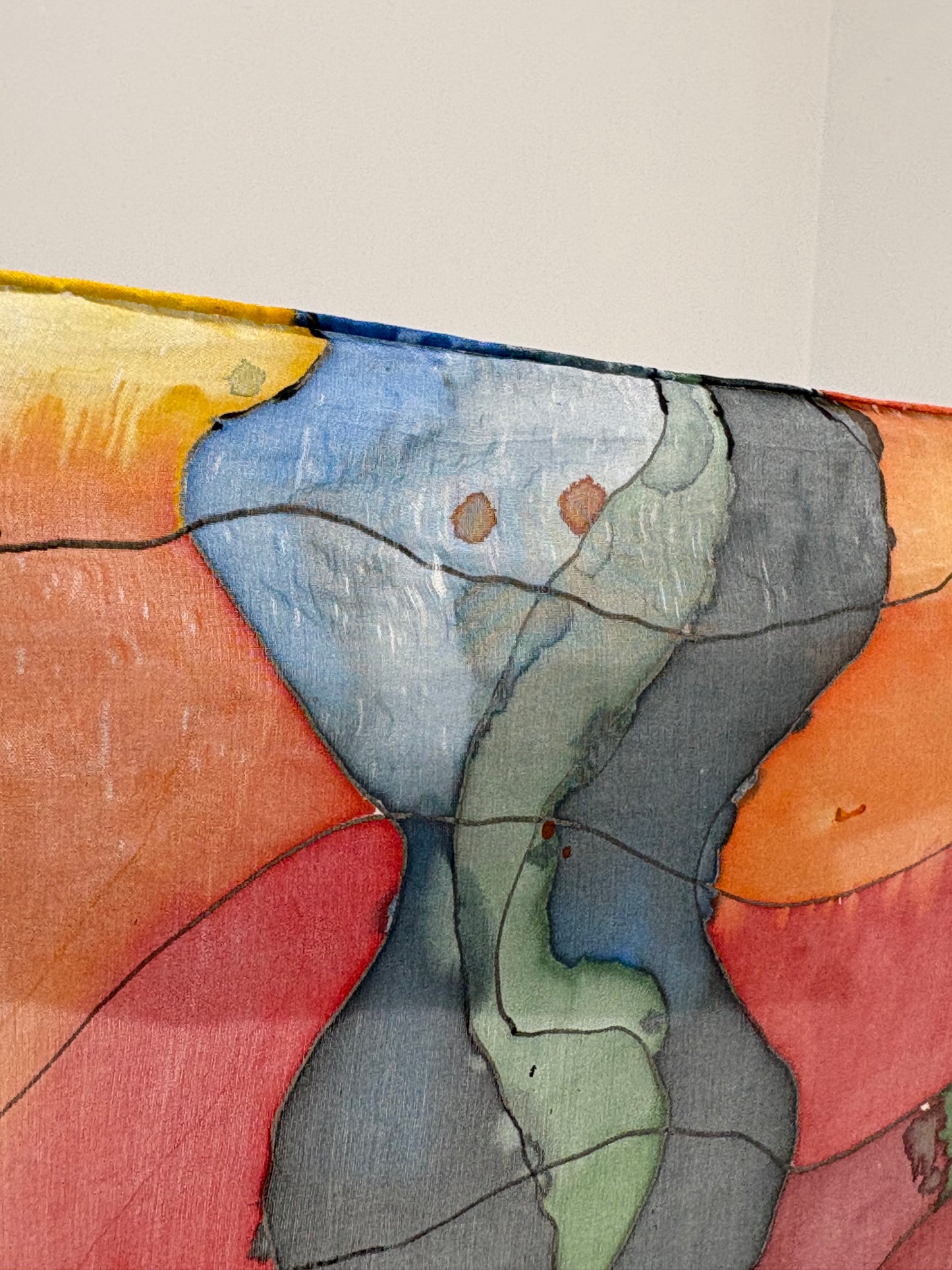 Eșarfă din mătase naturală cu print ‘Picasso ‘
