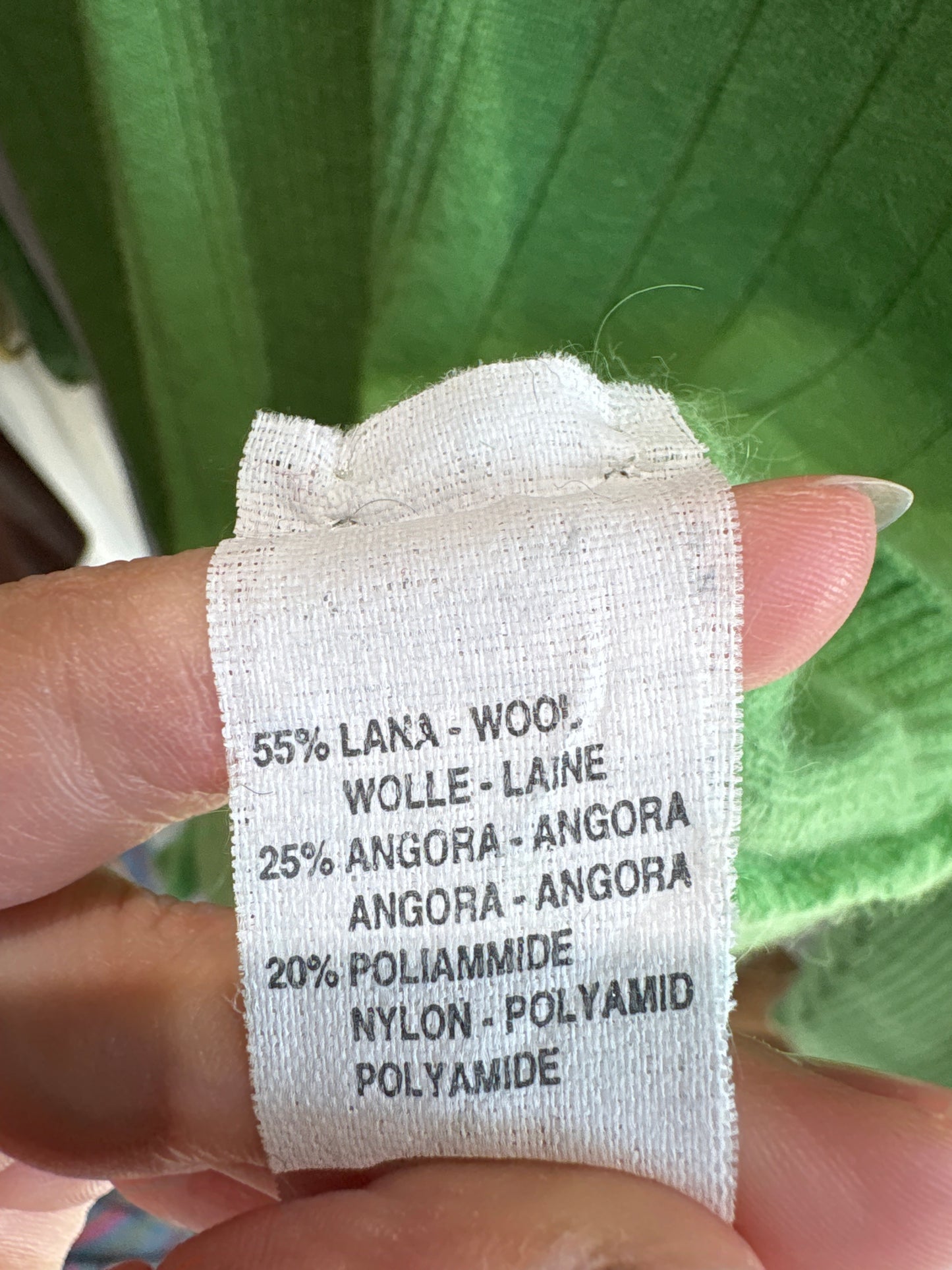 Cardigan polo italian super premium verde crud din lana cu Angora