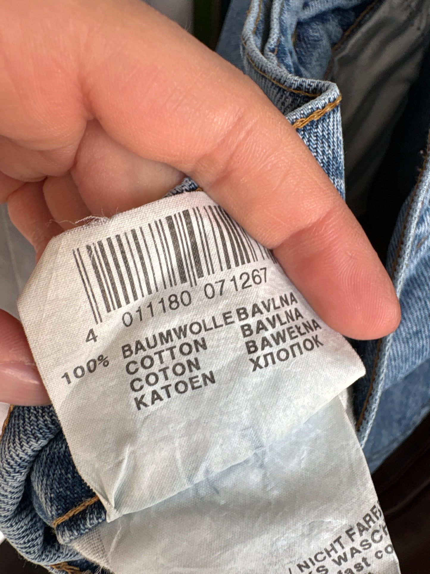 Jeans vintage mom fit cu talie ultra înaltă