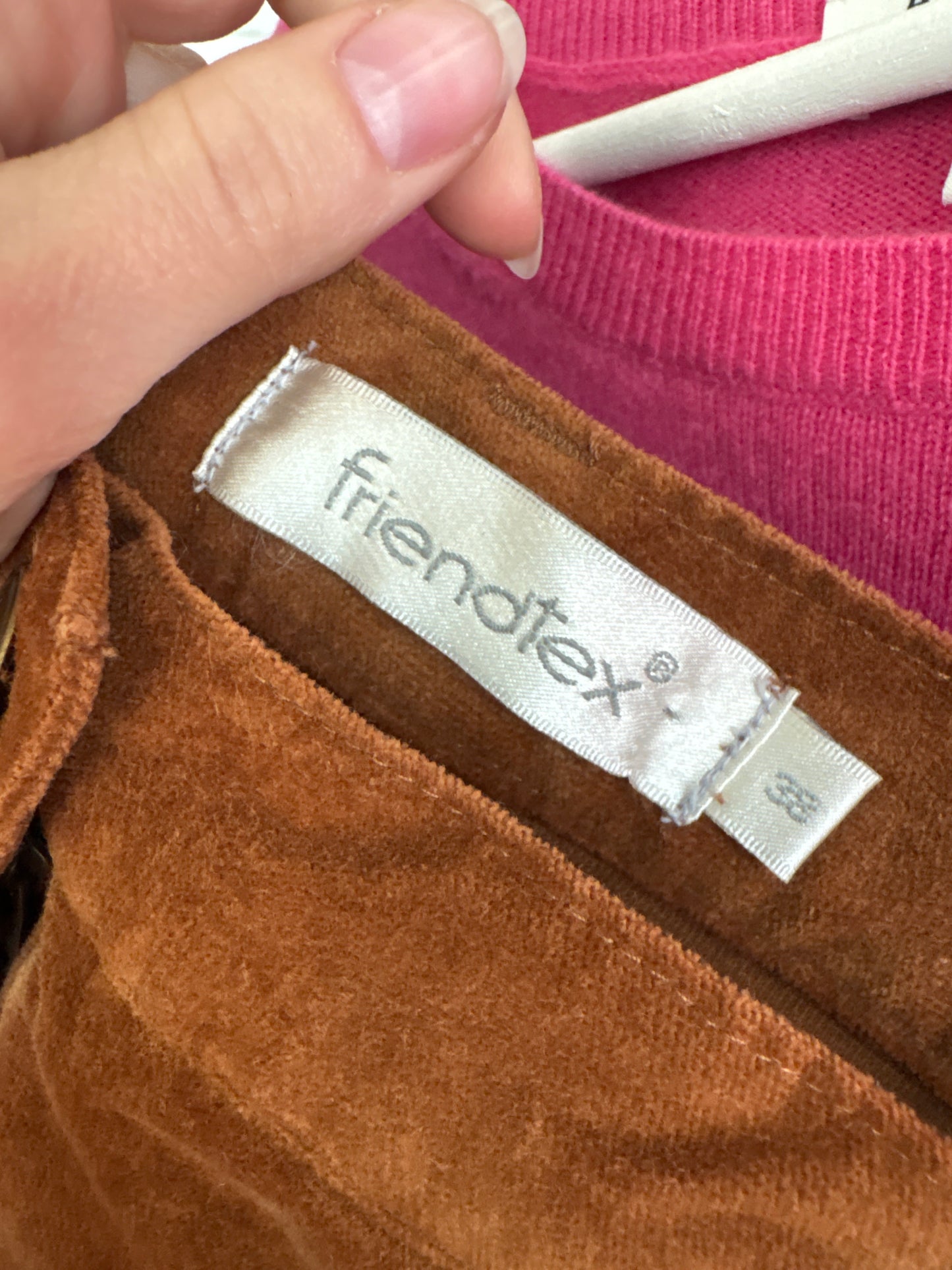 Fustă caramel brown maxi cu talie uktra înaltă din catifea confort