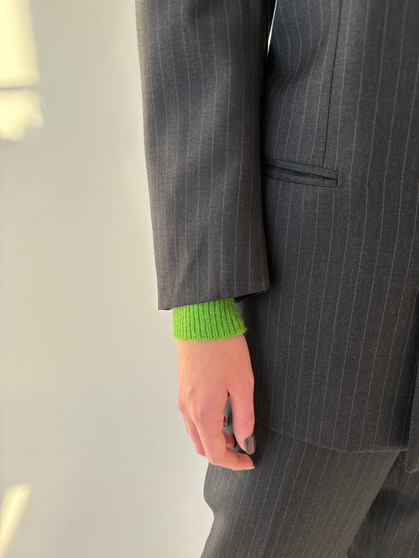 Costum ultra luxury din stofă Scabal couture italian Alta Moda