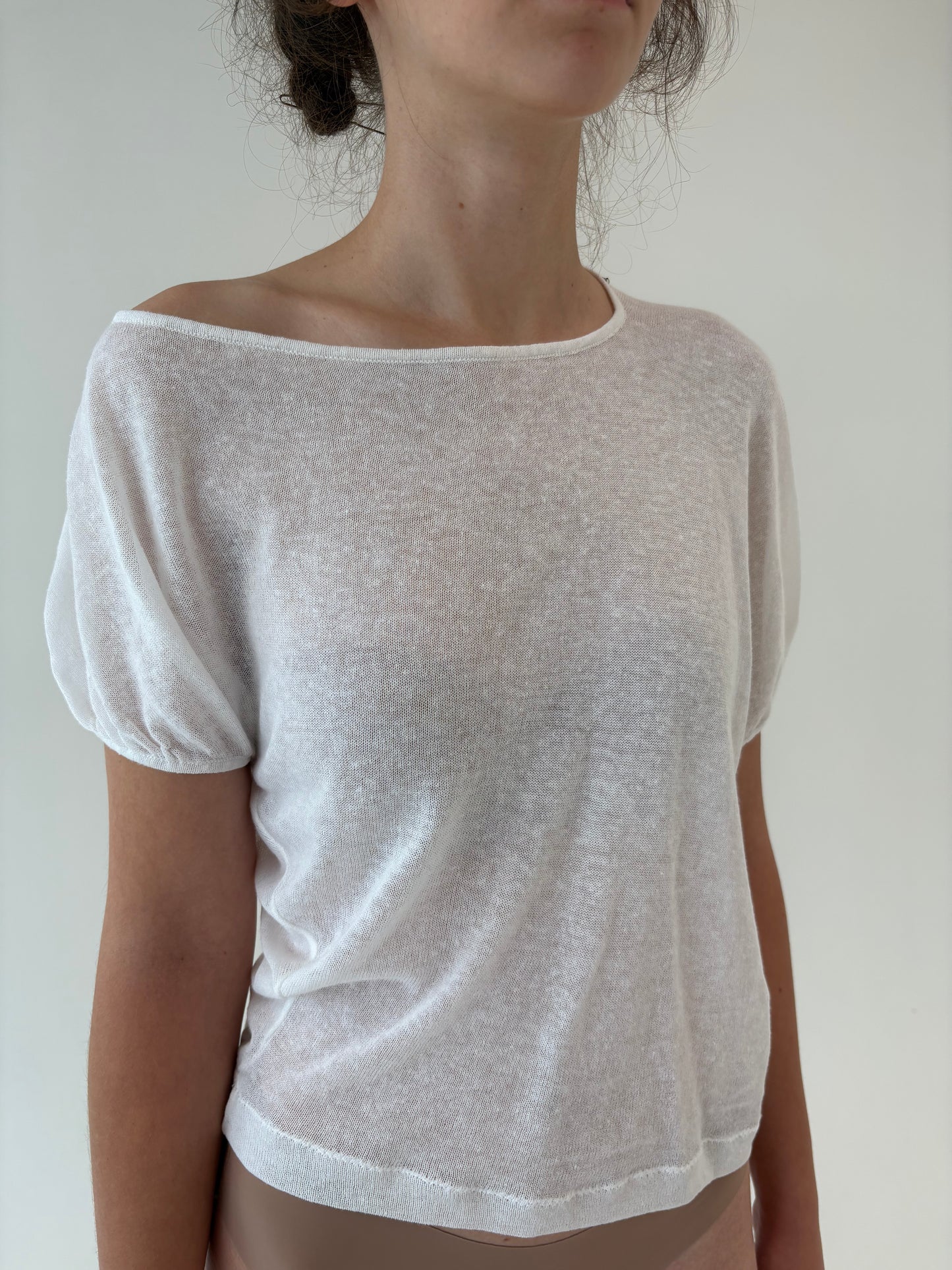 Top de brand super premium italian Twin Set din jerse de bumbac