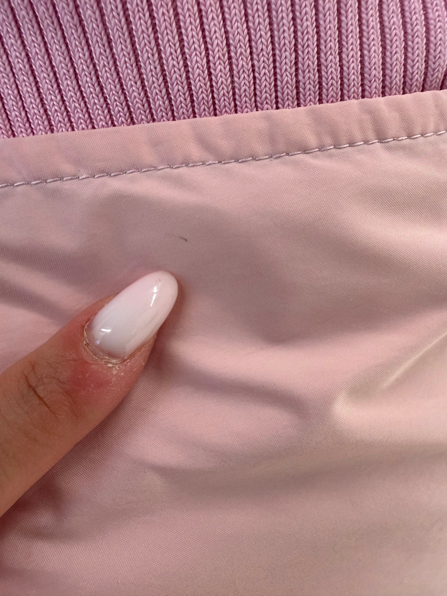 Fustă Prada cu influențe casual specifice brandului din bumbac powder pink