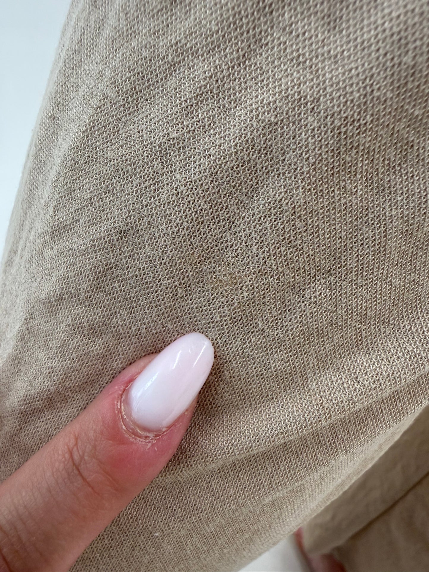 Pantaloni camel din panzica palazzo cu talie ultra înaltă reglabilă