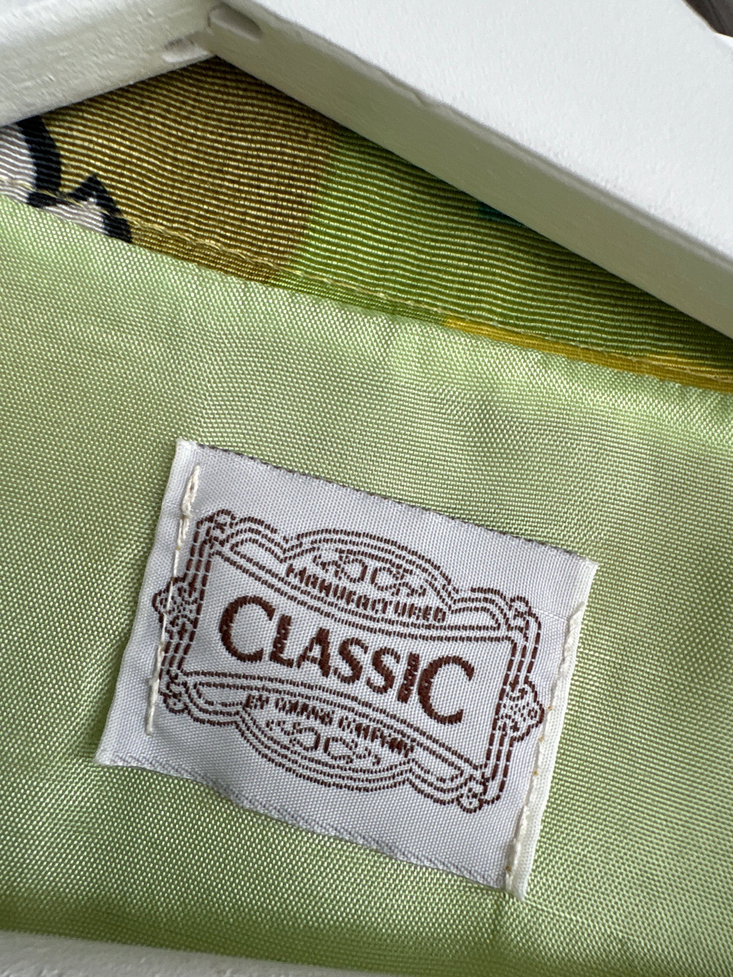 Sacou vintage de vară petite cu print superb din faille