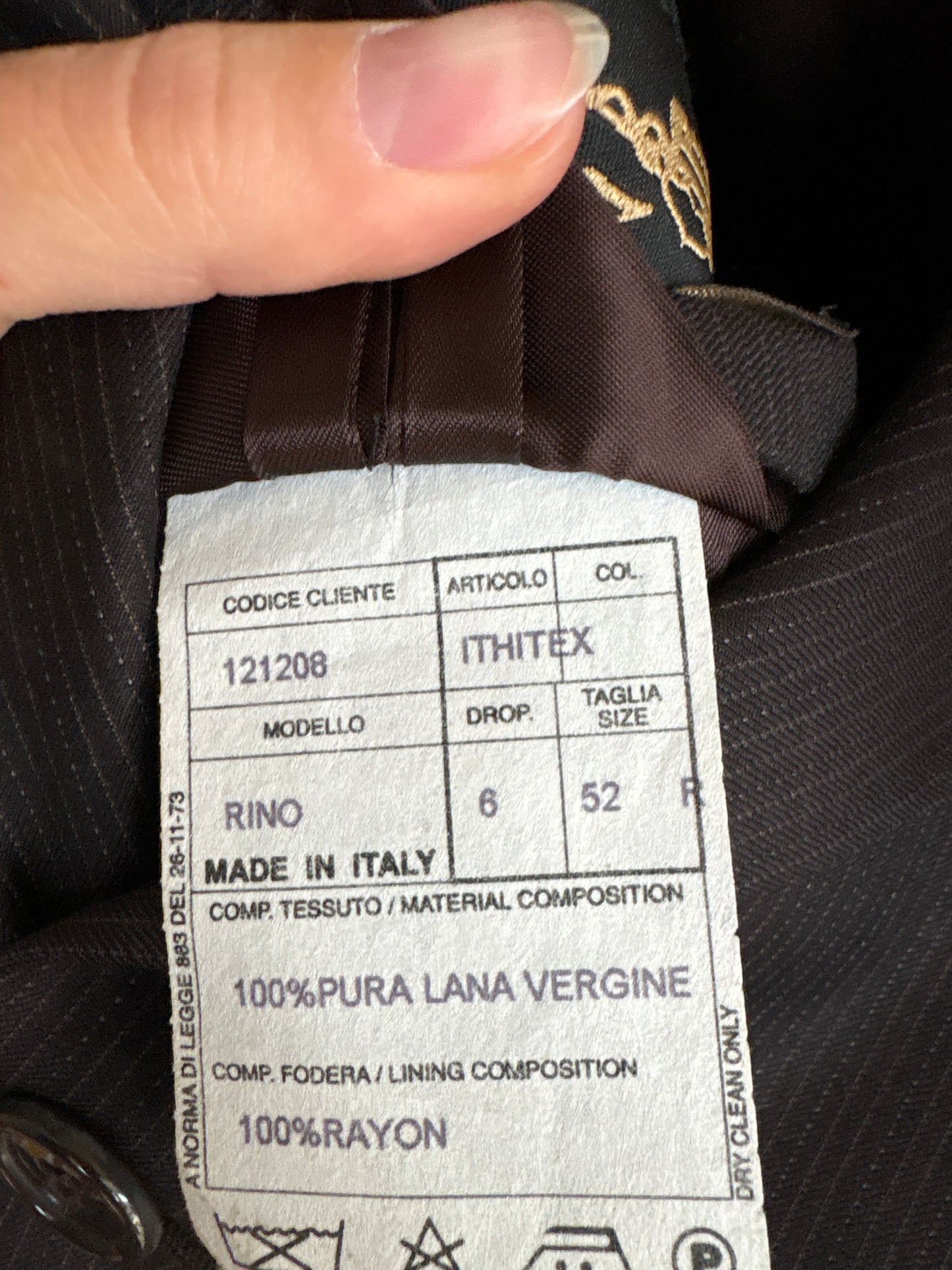 Sacou dark chocolate brown italian din lana virgină extrafina în croi actual