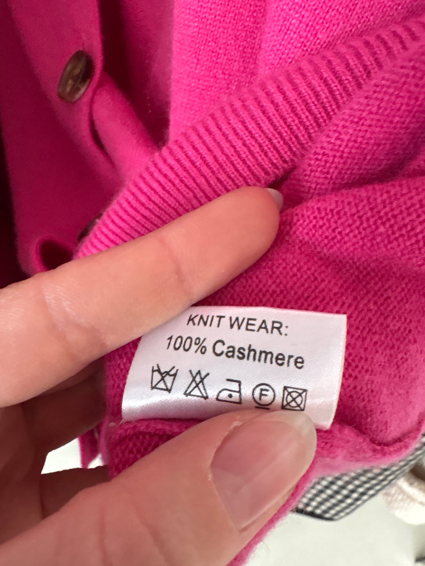 Cardigan din cașmir Barbie Pink