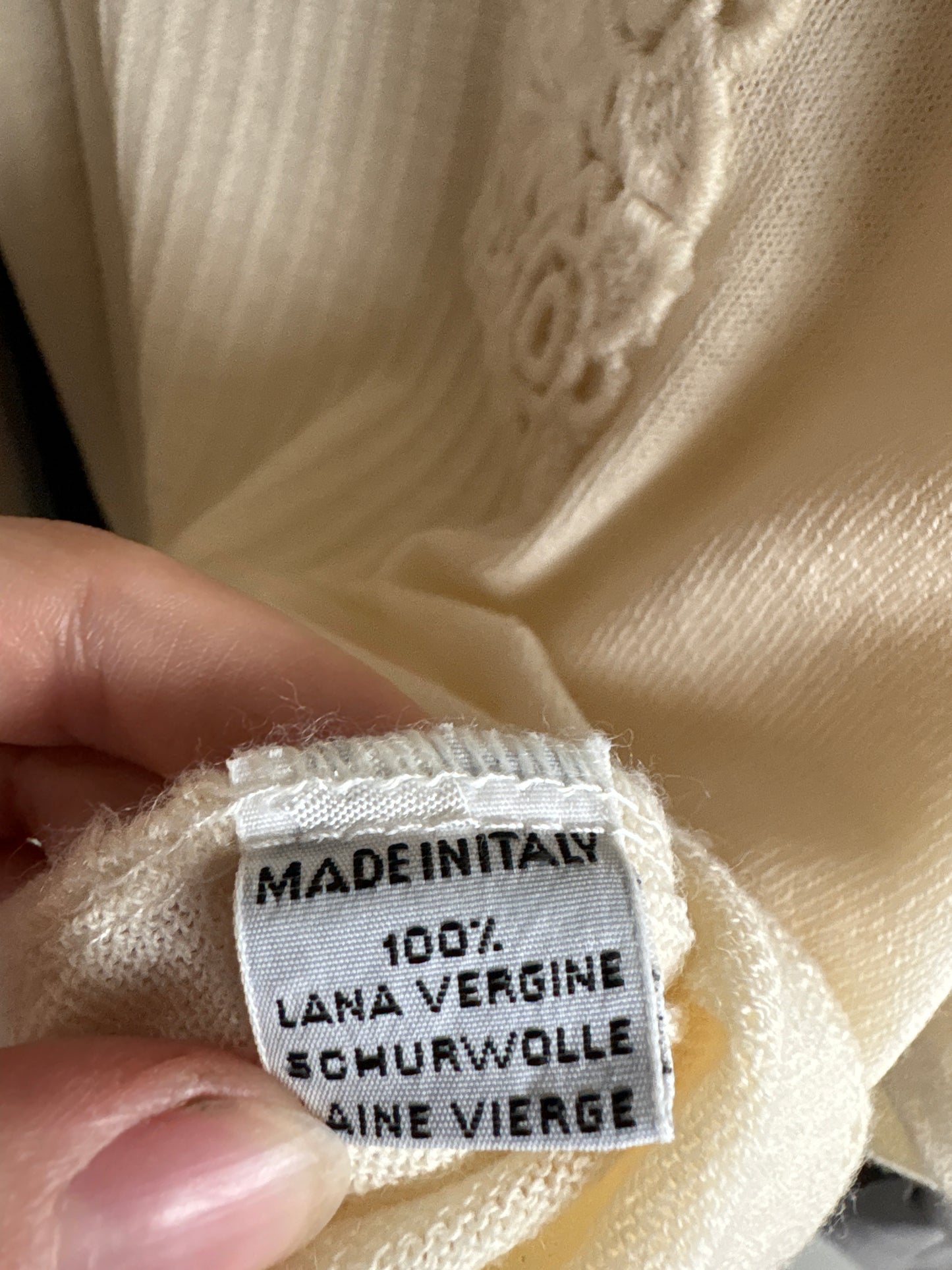 Pulover de brand luxury italian plus size Marina Rinaldi butter white